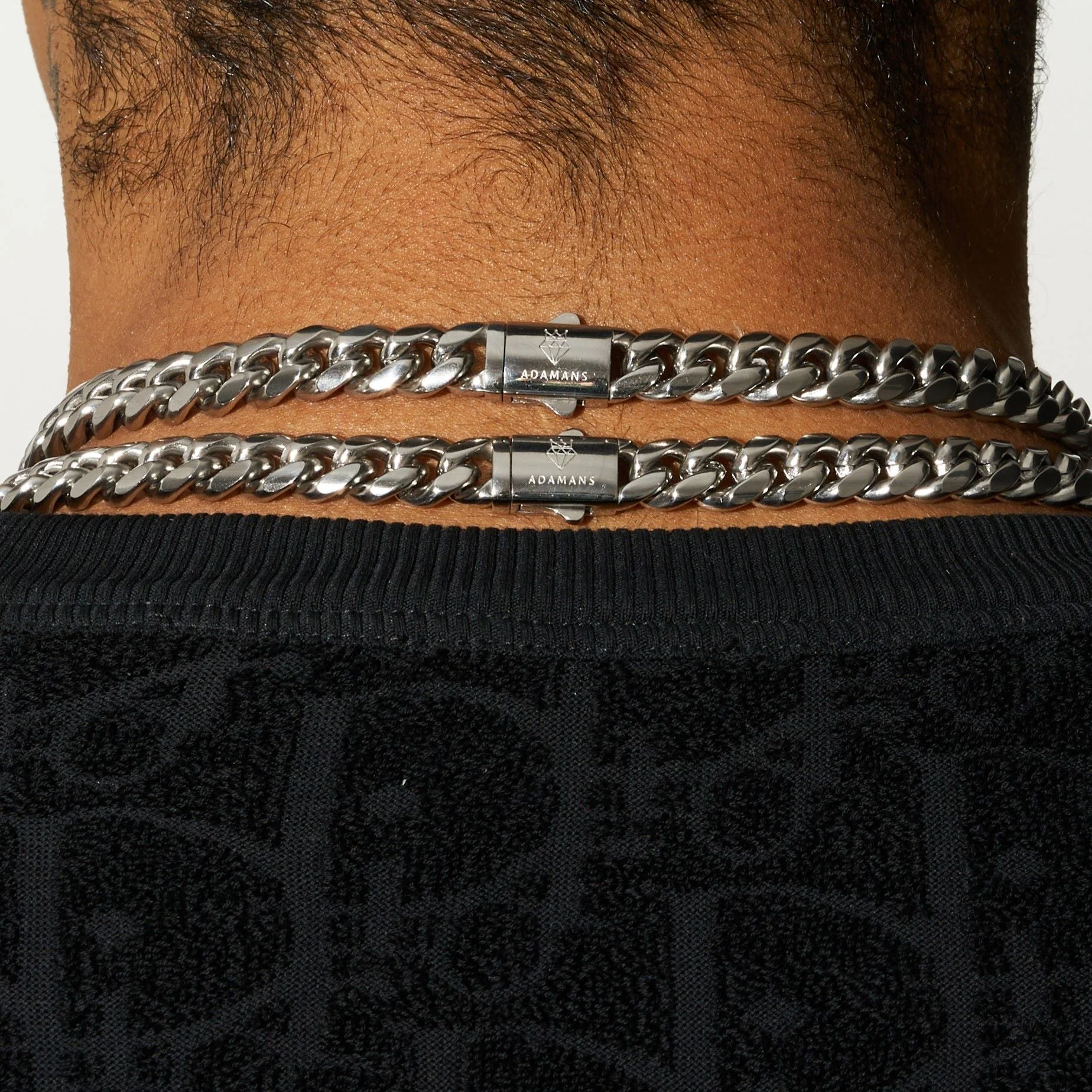 10mm Cuban Chain - White Gold - Image 6