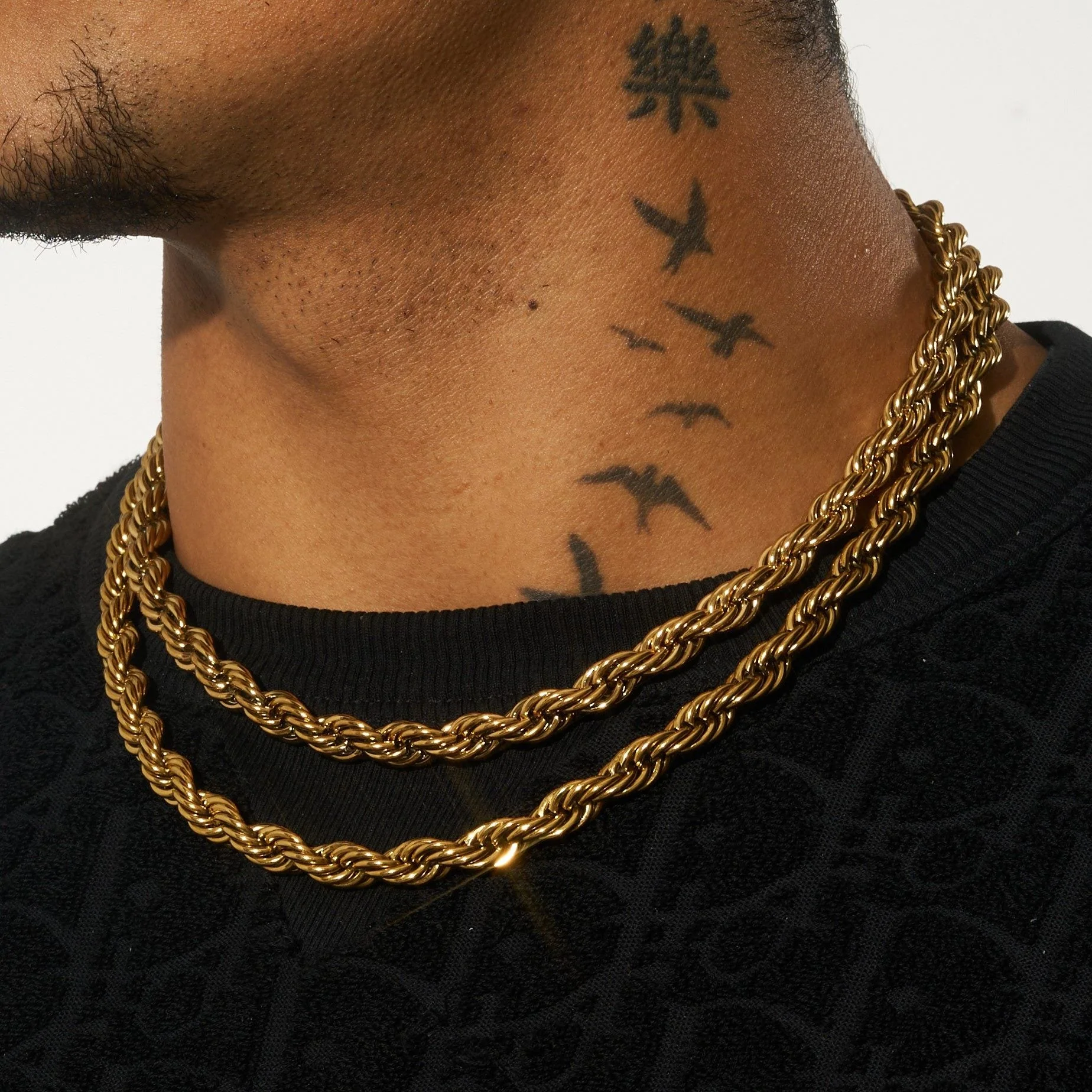 8mm Rope Chain - Gold - Image 3