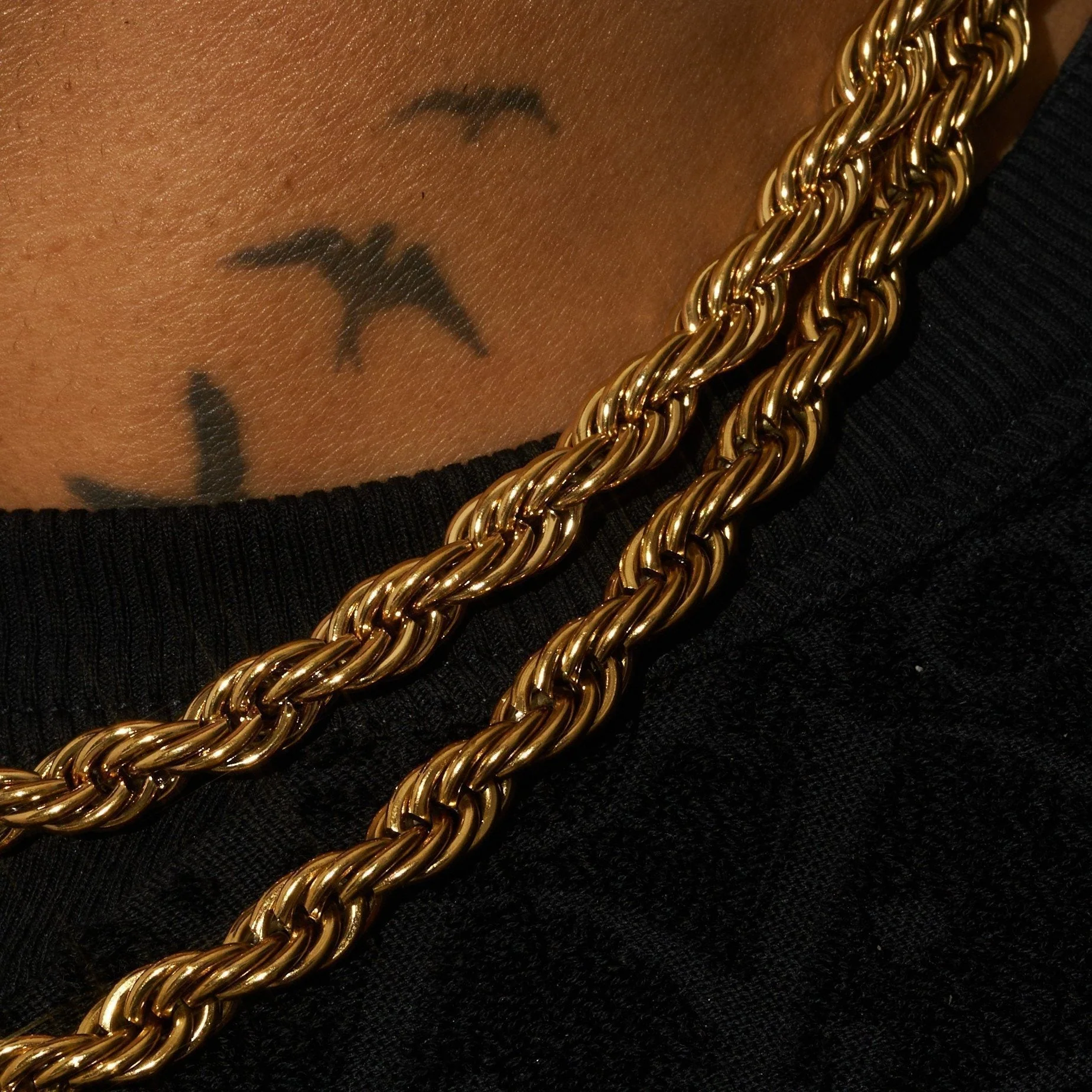 8mm Rope Chain - Gold - Image 4