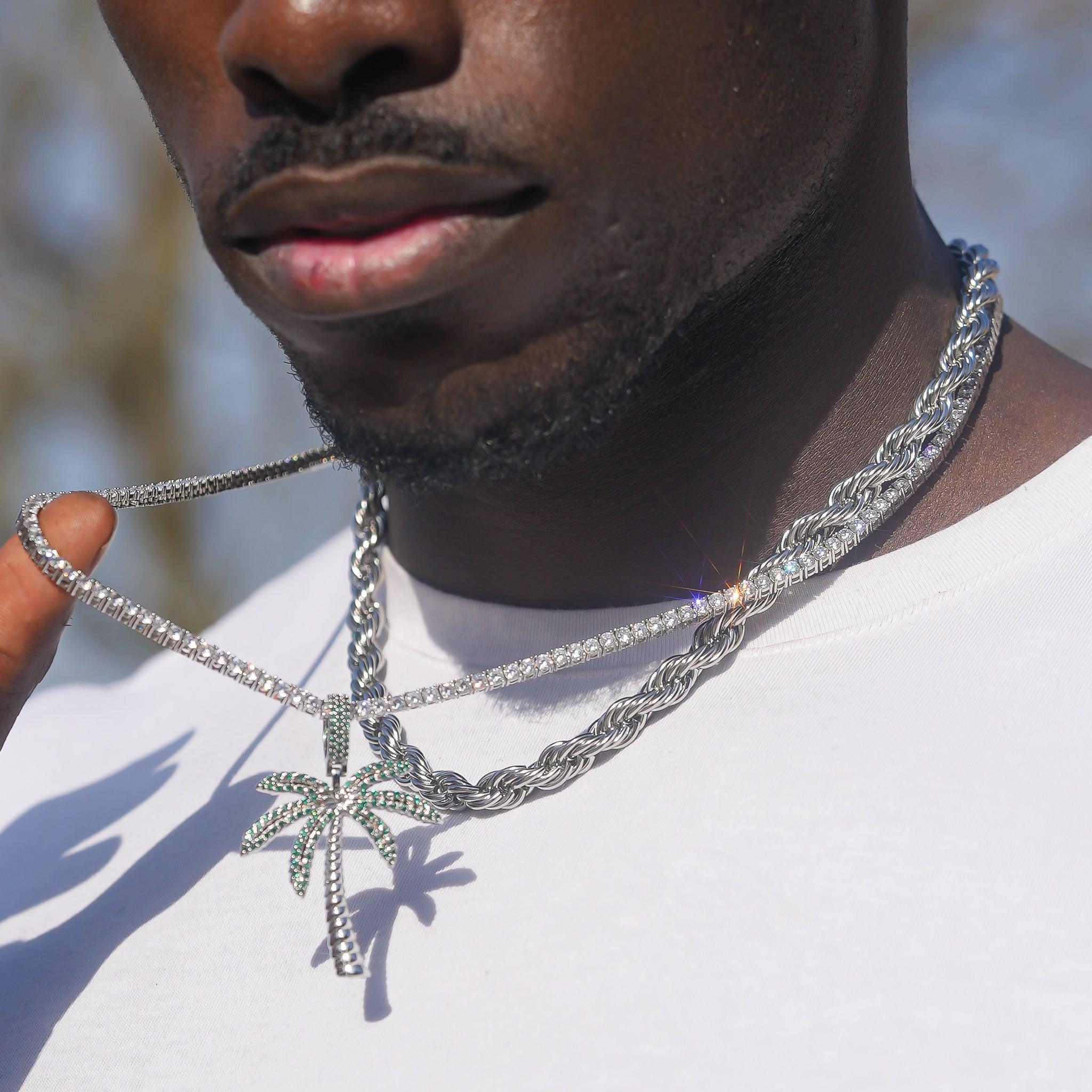 8mm Rope Chain - White Gold - Image 5
