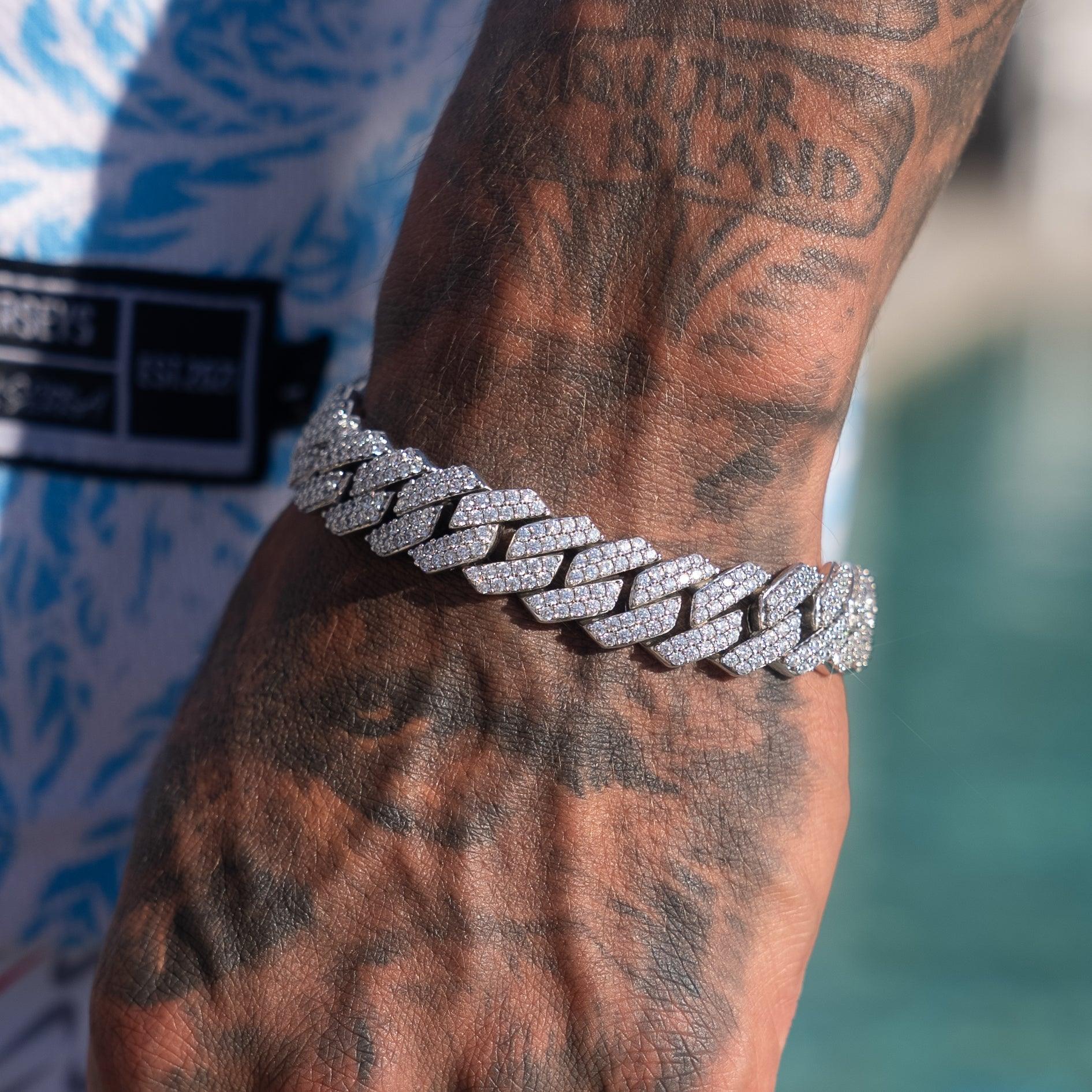 14mm Monaco Bracelet - White Gold - Image 3