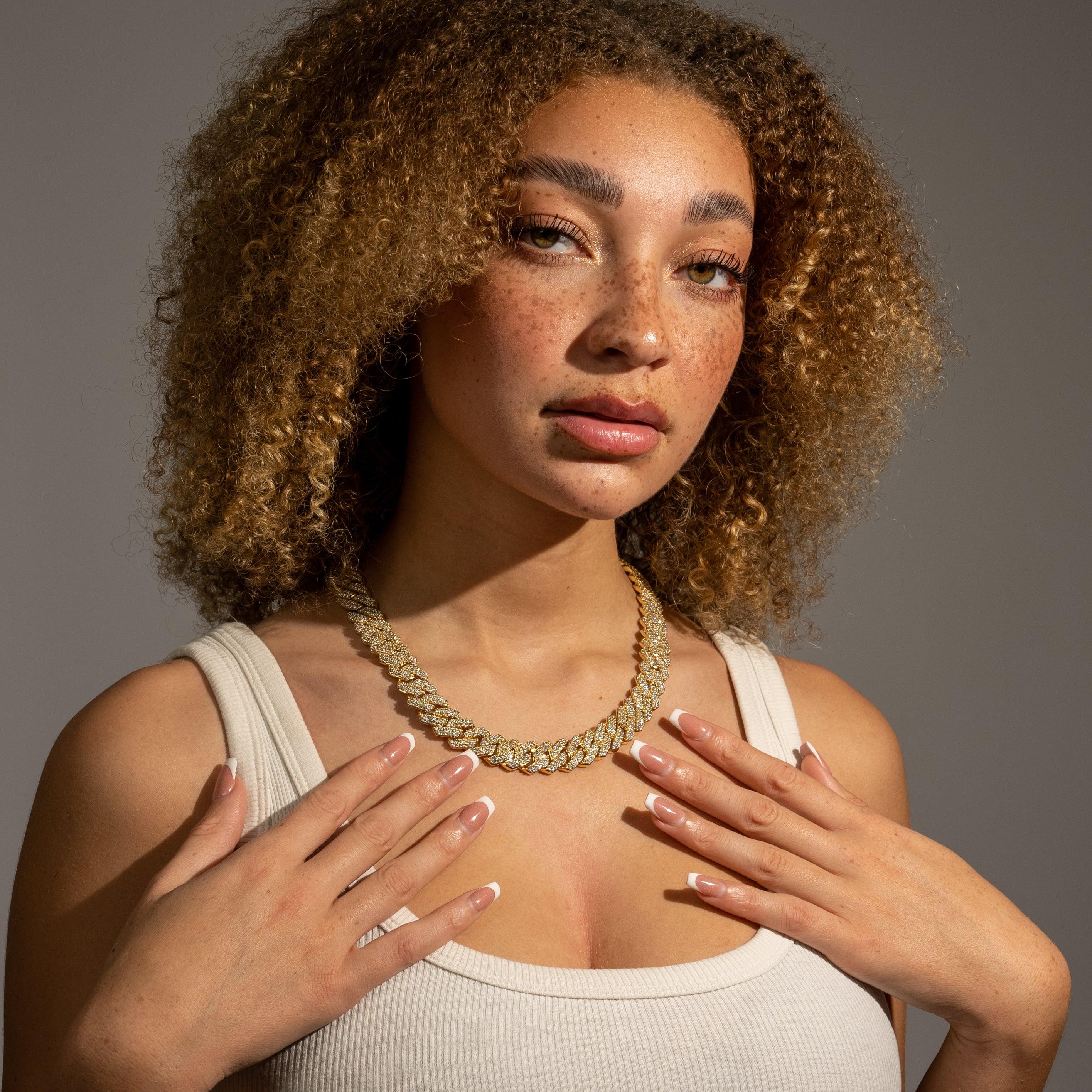 14mm Monaco Chain - Gold - Image 4