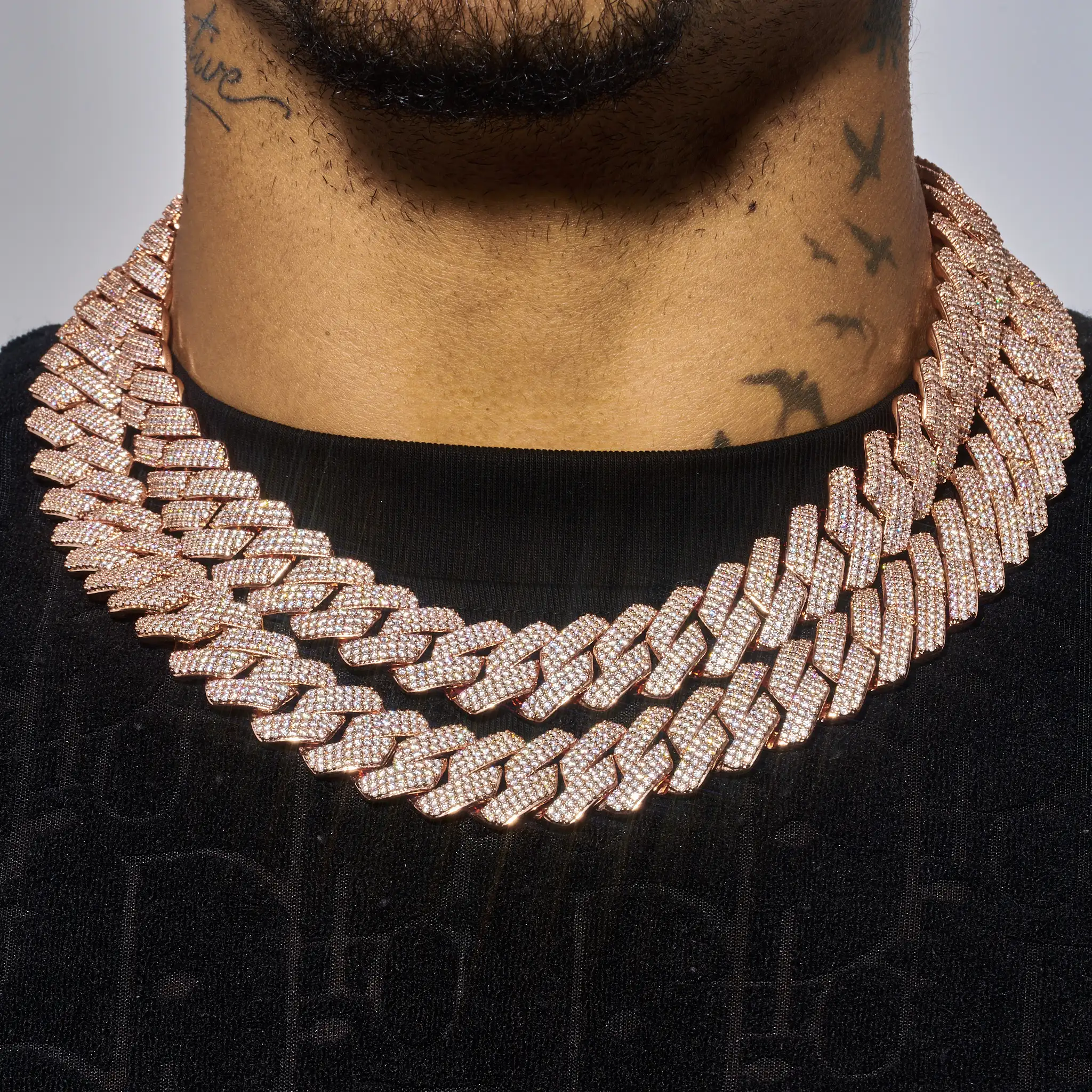 20mm Monaco Chain - Rose Gold - Image 3