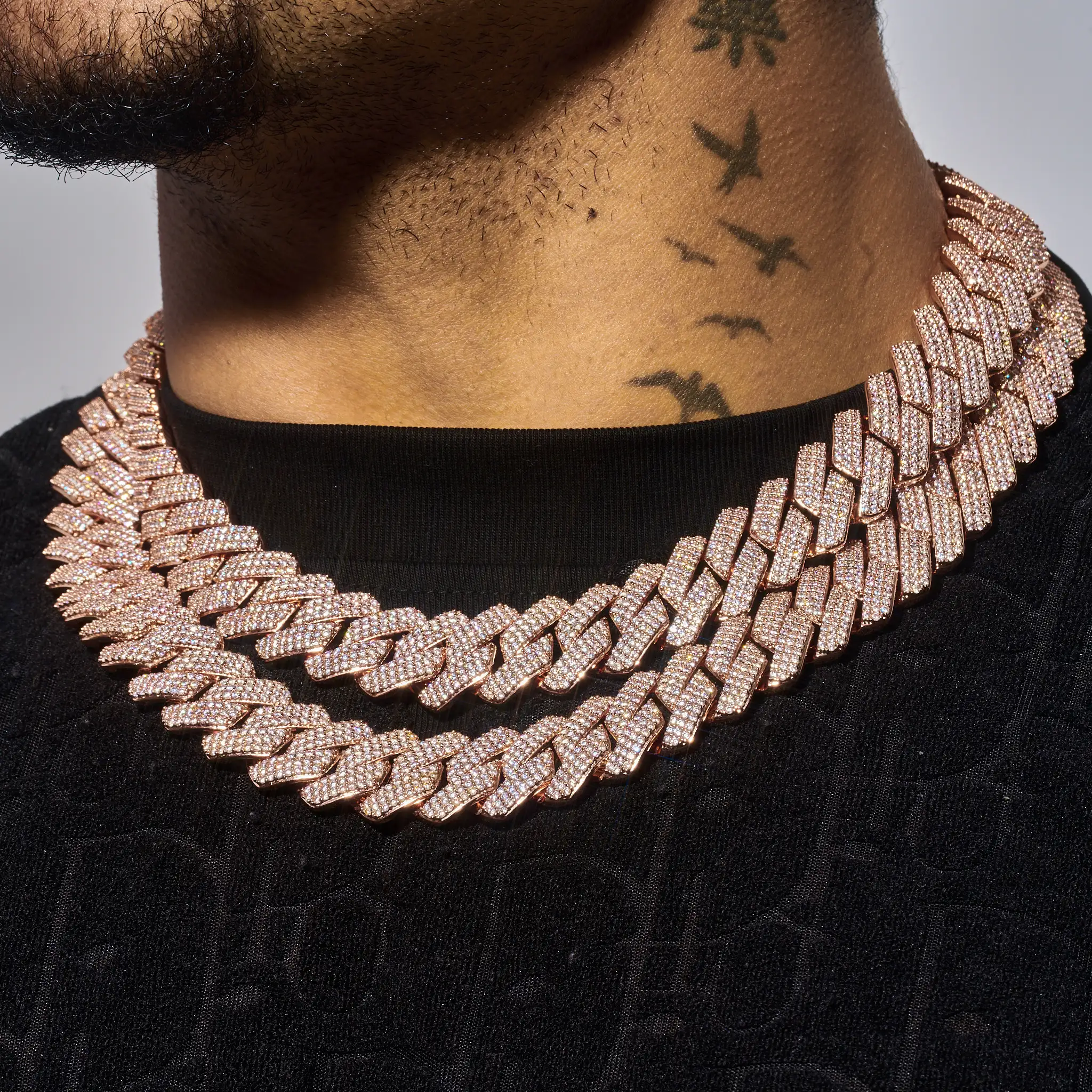 20mm Monaco Chain - Rose Gold - Image 4