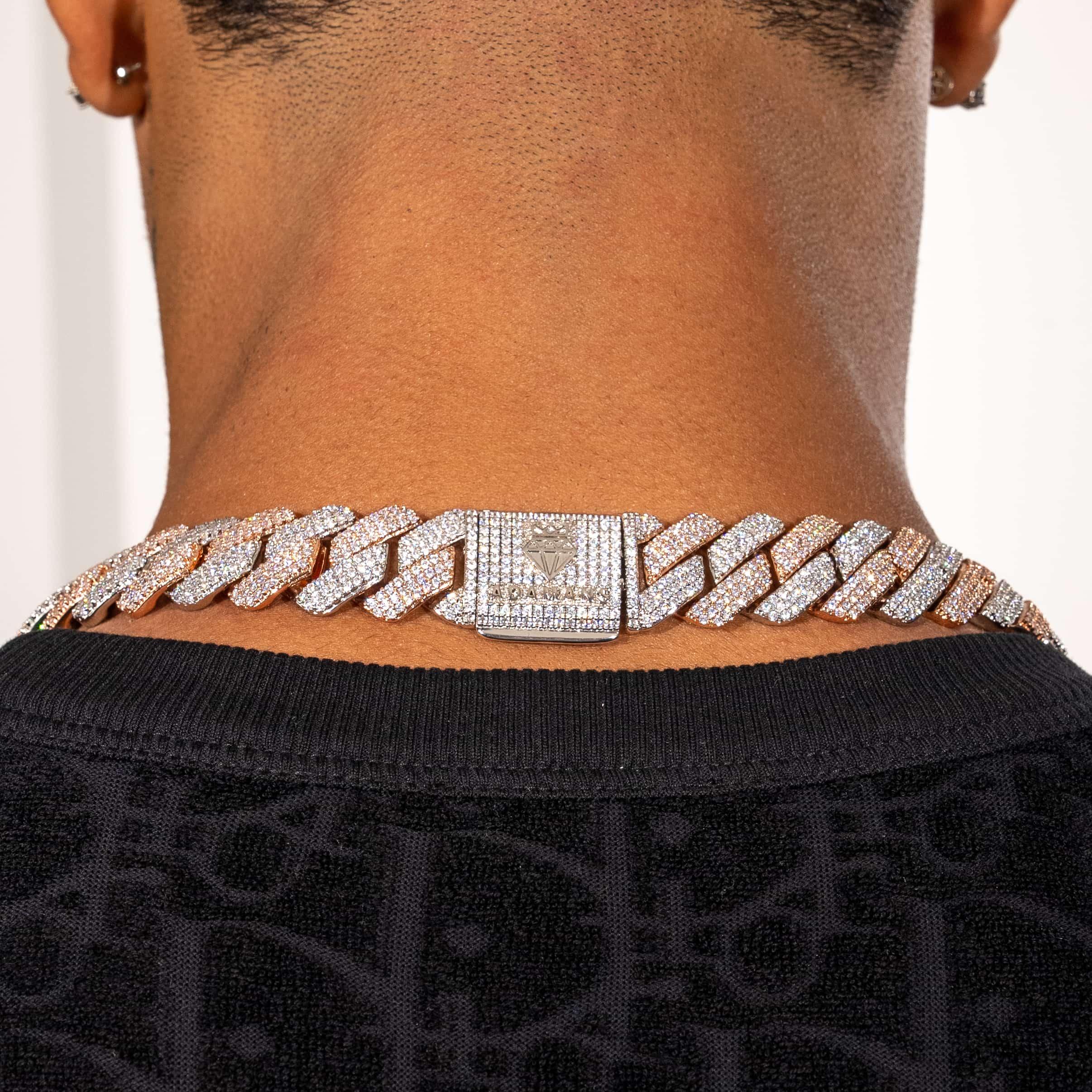 20mm Monaco Chain - Two Tone - Image 3