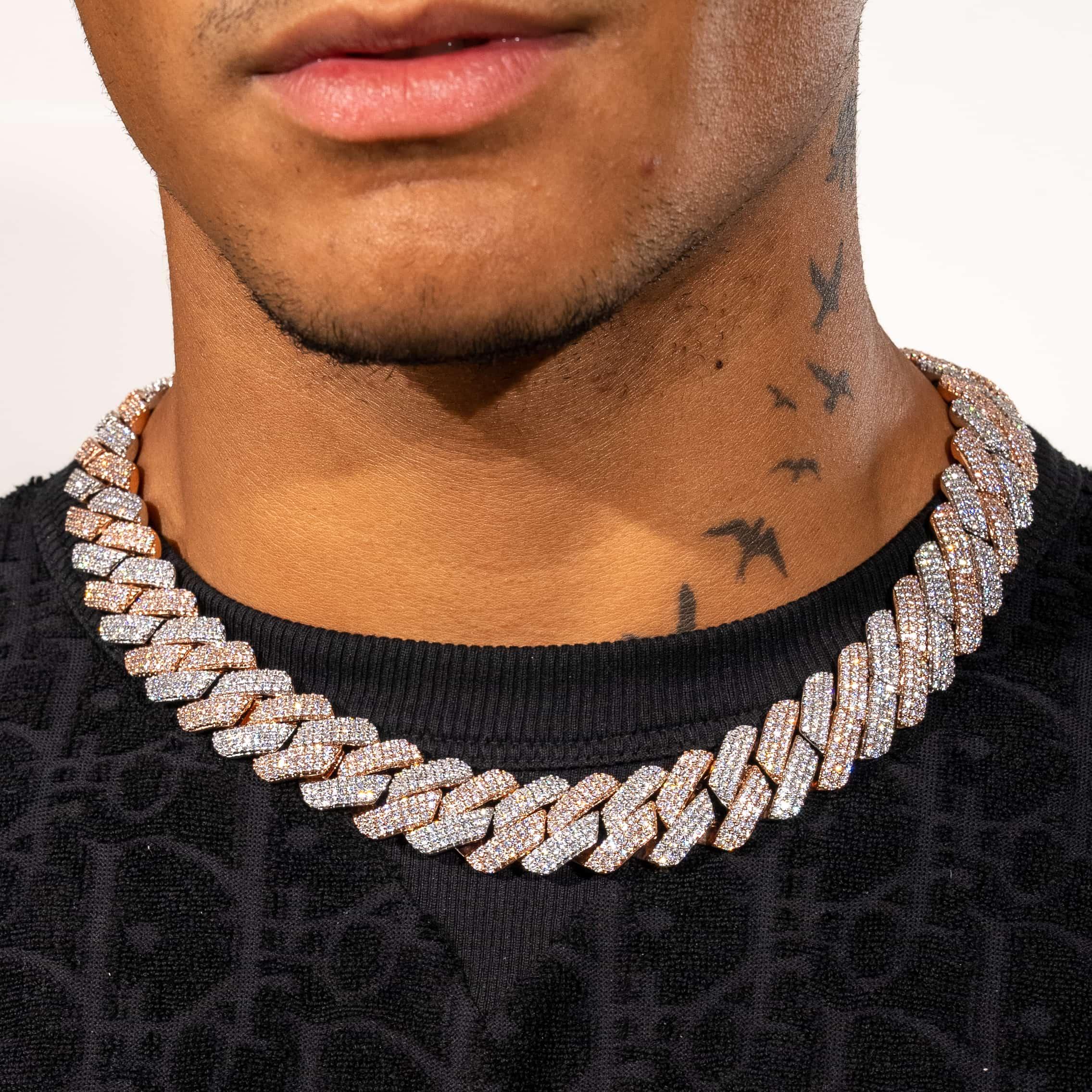 20mm Monaco Chain - Two Tone - Image 4