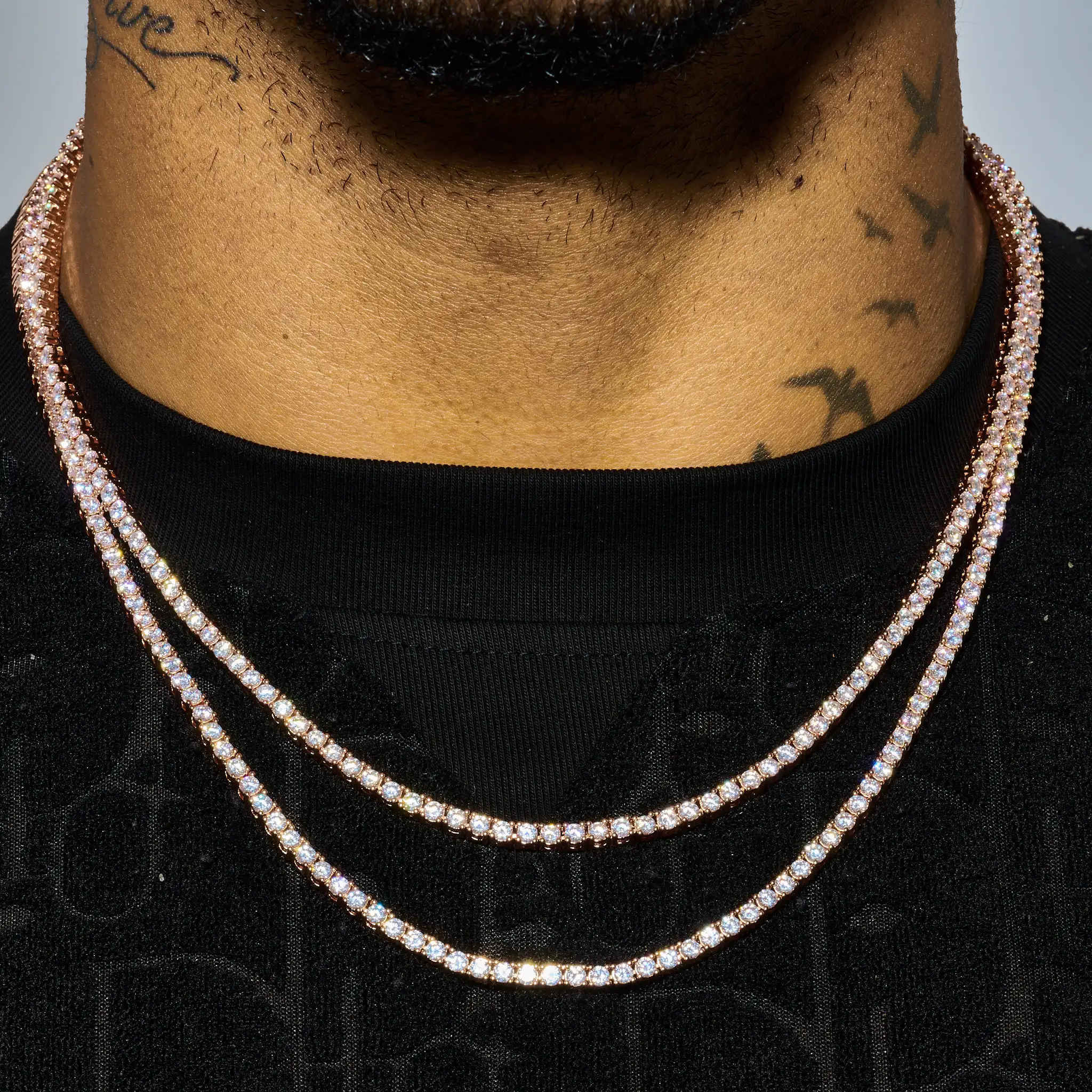 3mm Tennis Chain - Rose Gold - Image 3