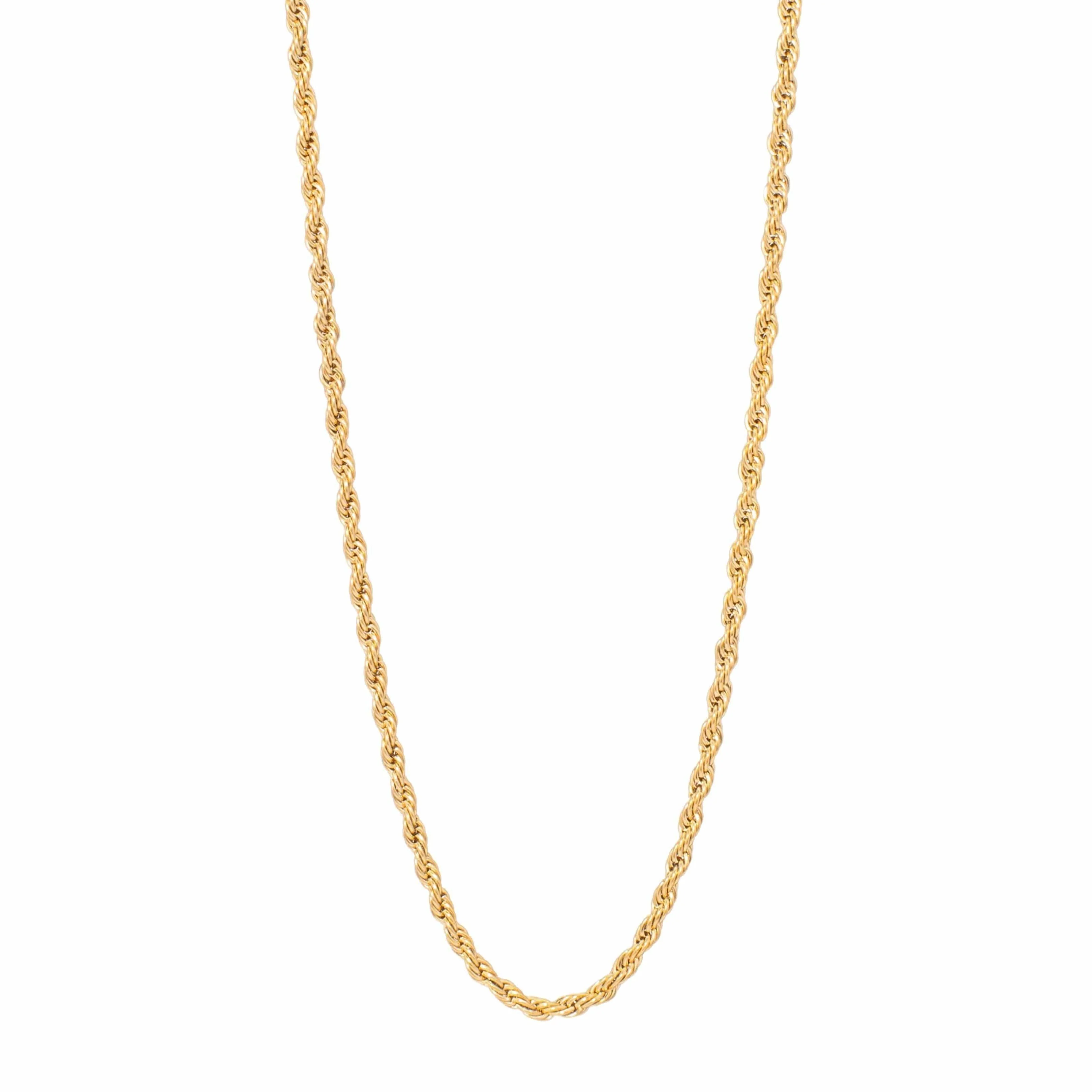 3mm Rope Chain - Gold - Image 3