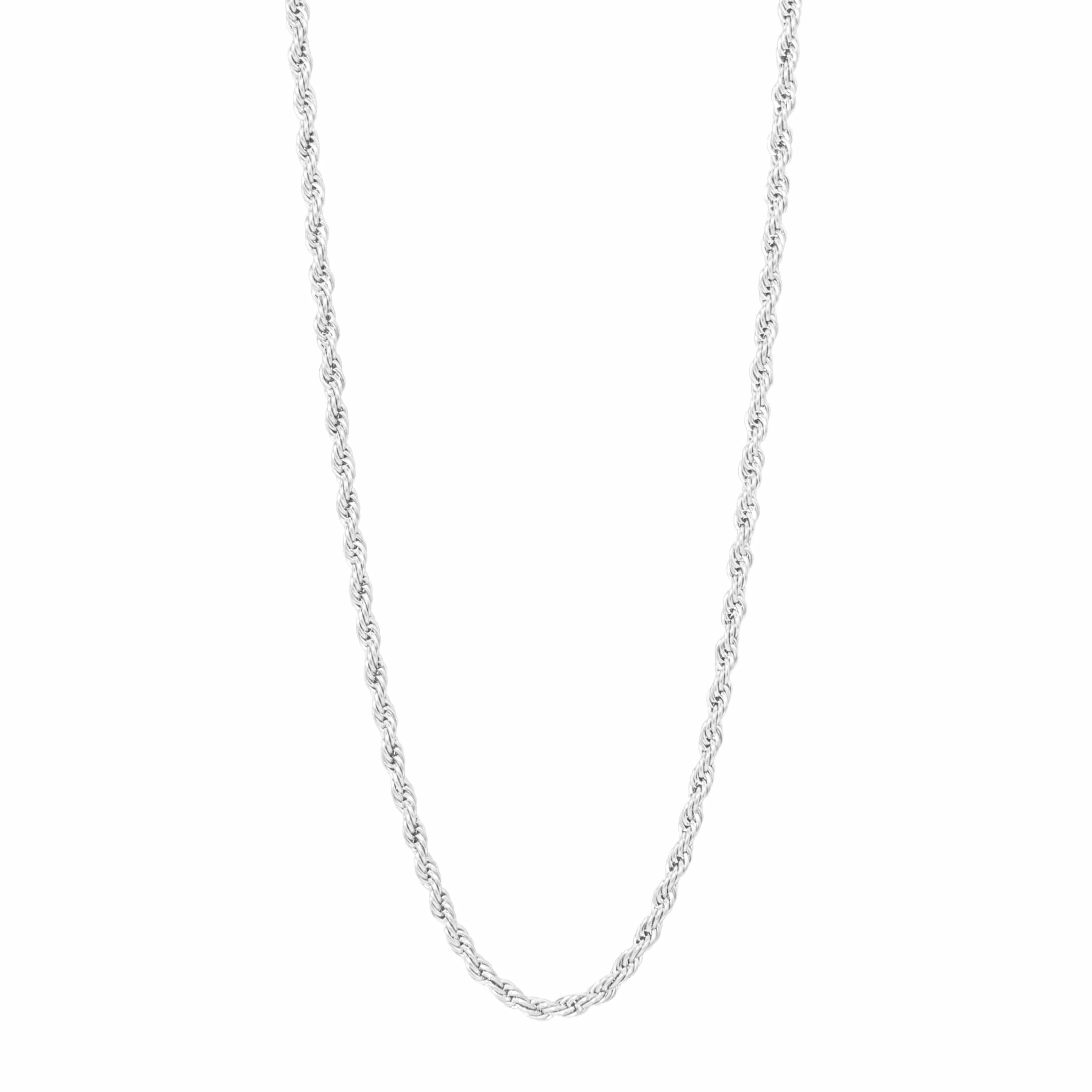 4mm Rope Chain - White Gold - Image 4