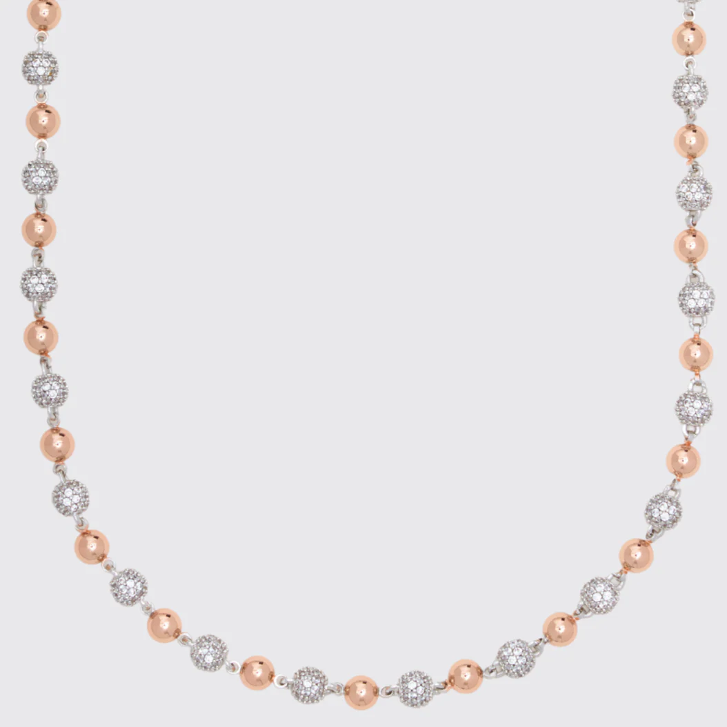 5mm ICED BALL CHAIN - TWO TONE - Image 10