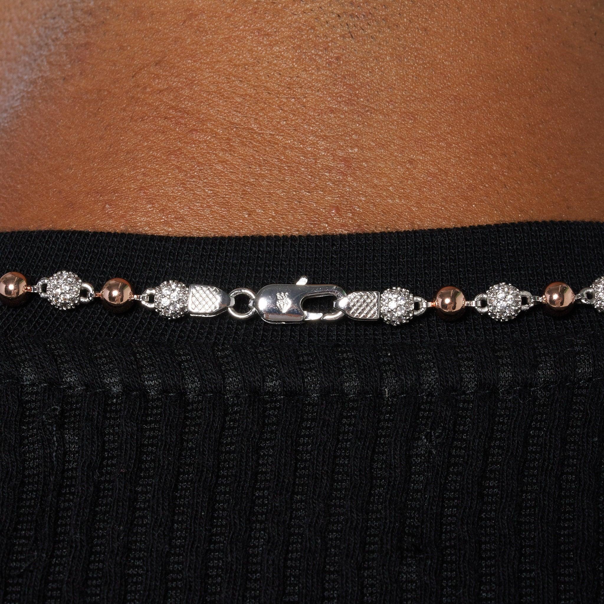 5mm ICED BALL CHAIN - TWO TONE - Image 8