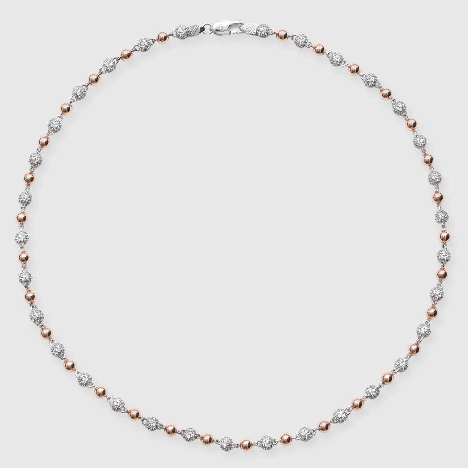 5mm ICED BALL CHAIN - TWO TONE - Image 9