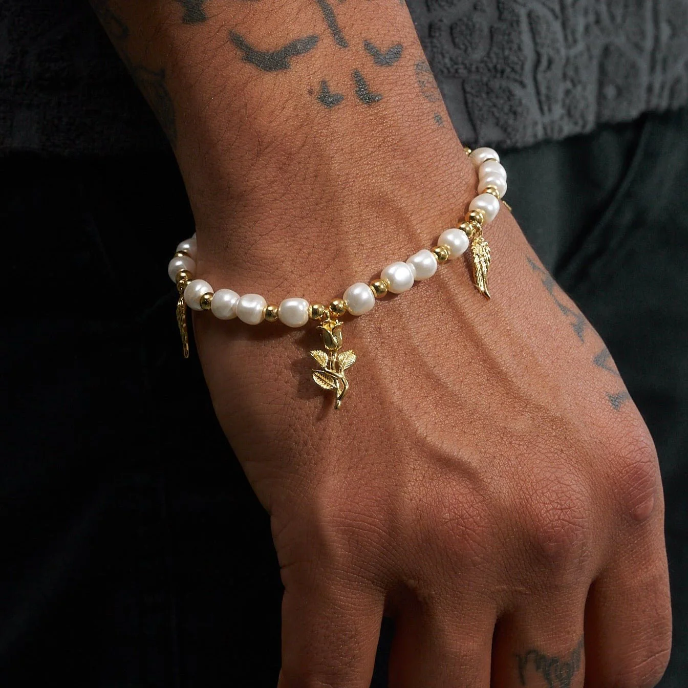 5mm PEARL BRACELET ANGELS - Image 2