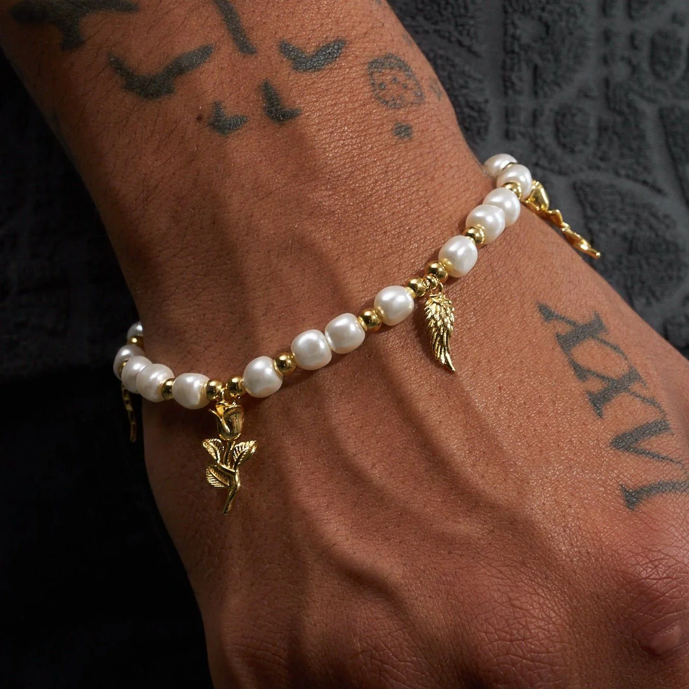 5mm PEARL BRACELET ANGELS - Image 3