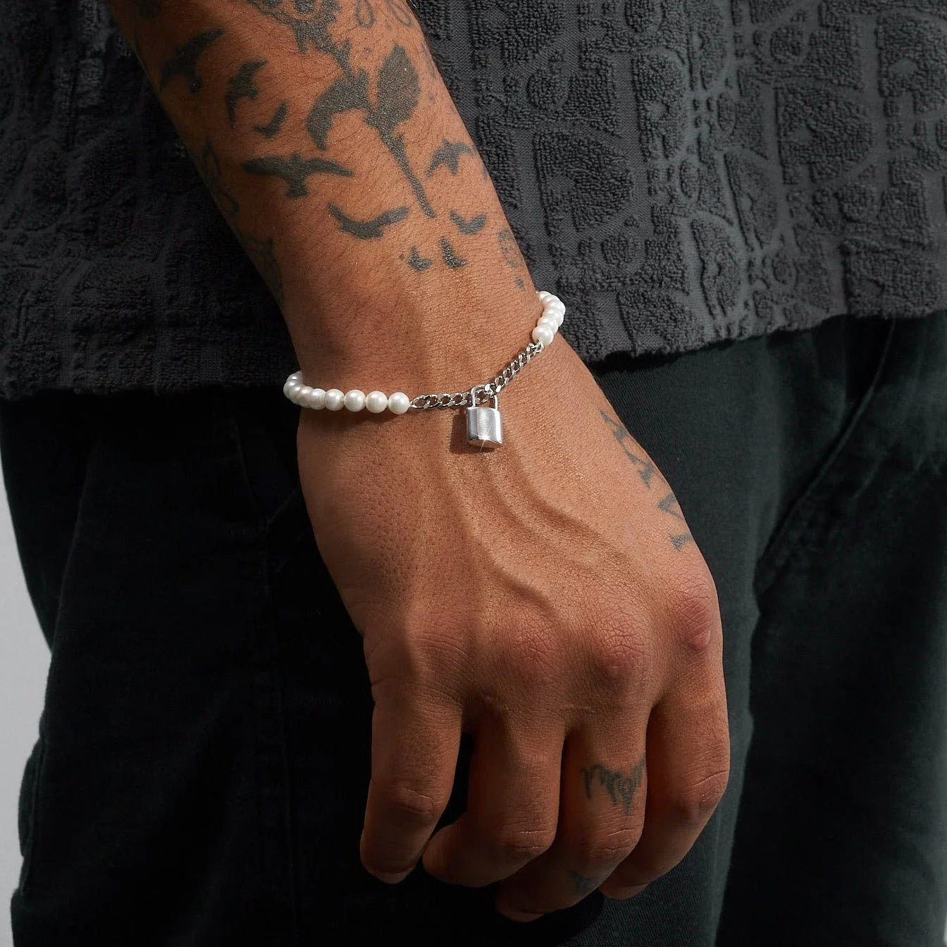 5mm PEARL LOCK BRACELET - Image 6