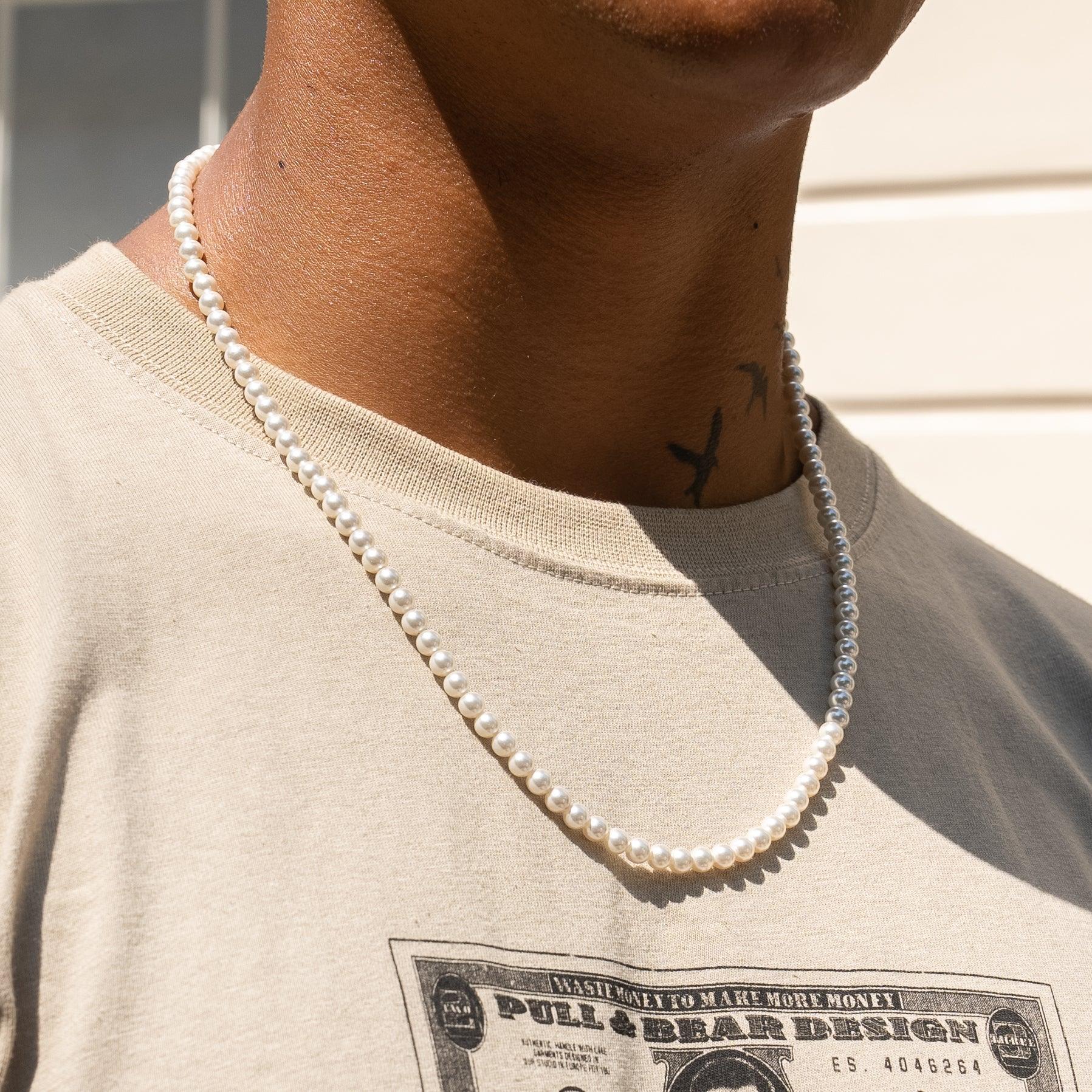 5mm Pearl Necklace - 925 Silver - Image 4