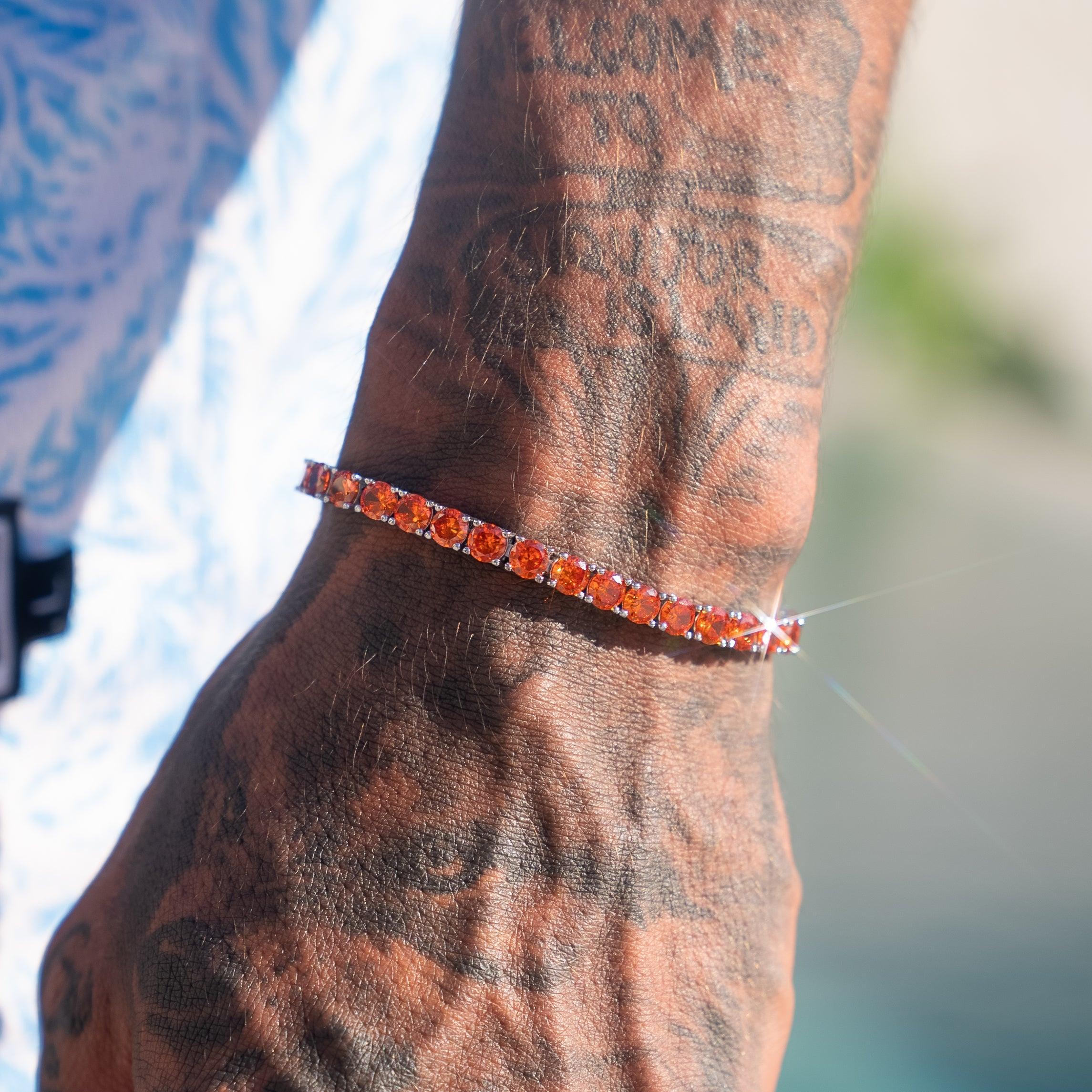 5mm Tennis Bracelet - Red Ruby - Image 3