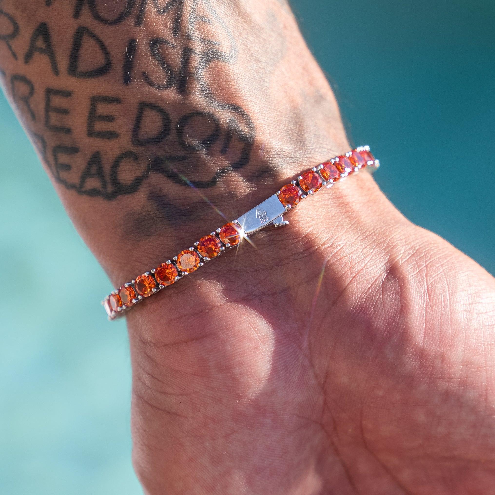 5mm Tennis Bracelet - Red Ruby - Image 5