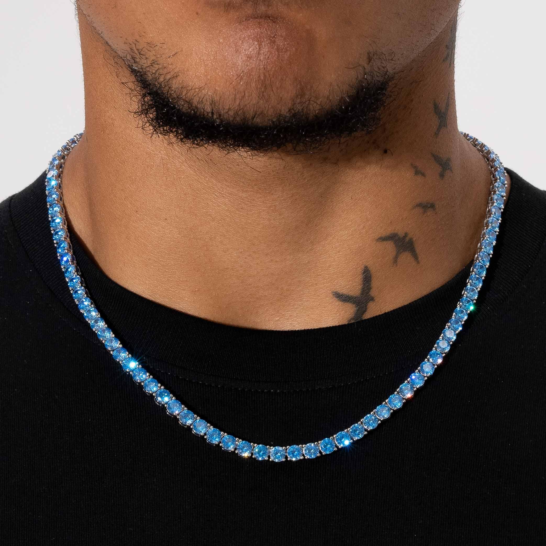 5mm Tennis Chain - Blue Sapphire - Image 4