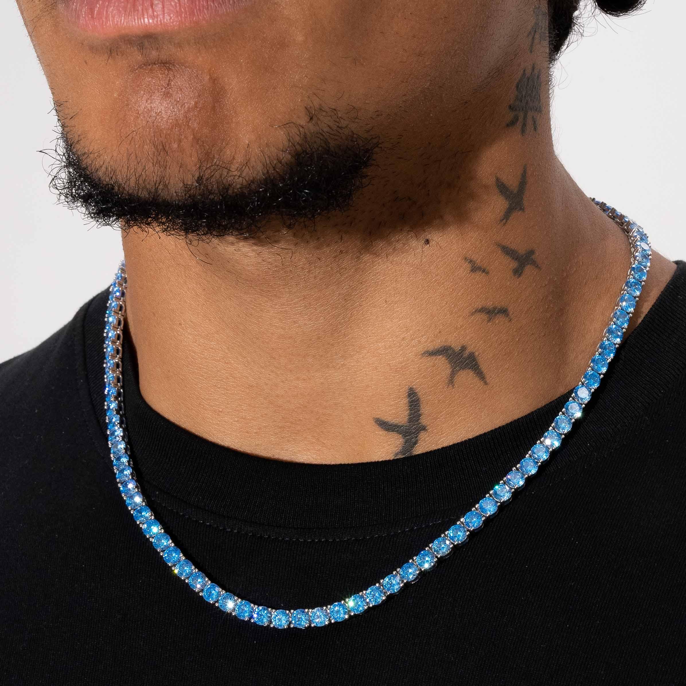 5mm Tennis Chain - Blue Sapphire - Image 5