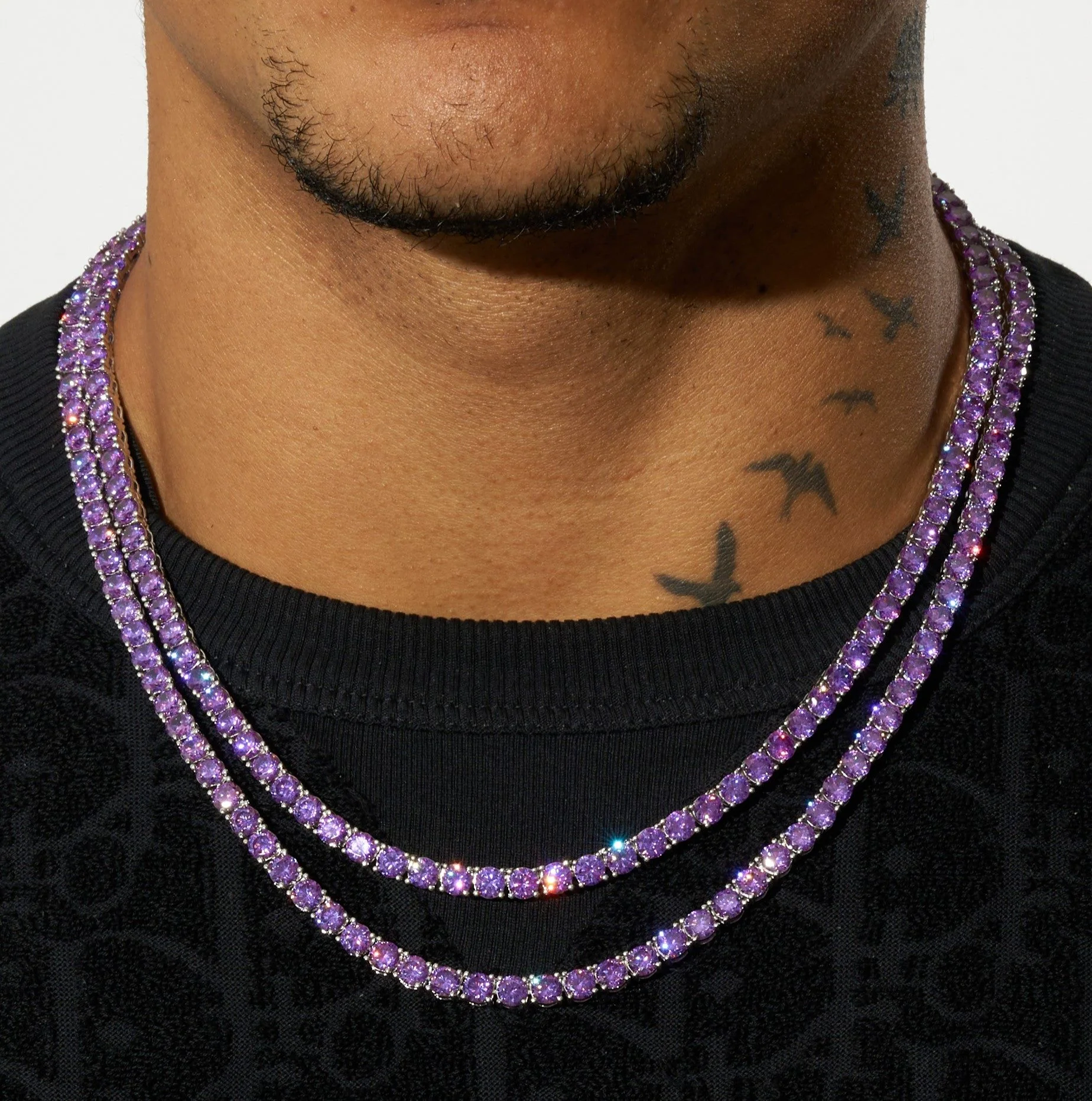 5mm Tennis Chain - Purple Amethyst - Image 2