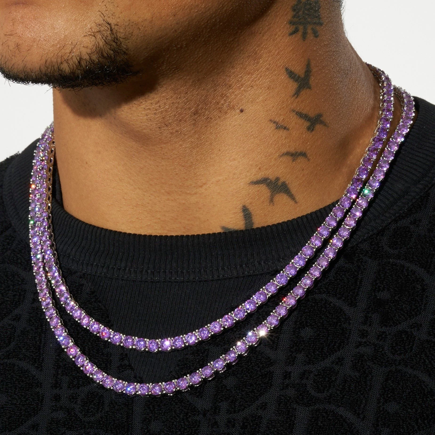 5mm Tennis Chain - Purple Amethyst - Image 3