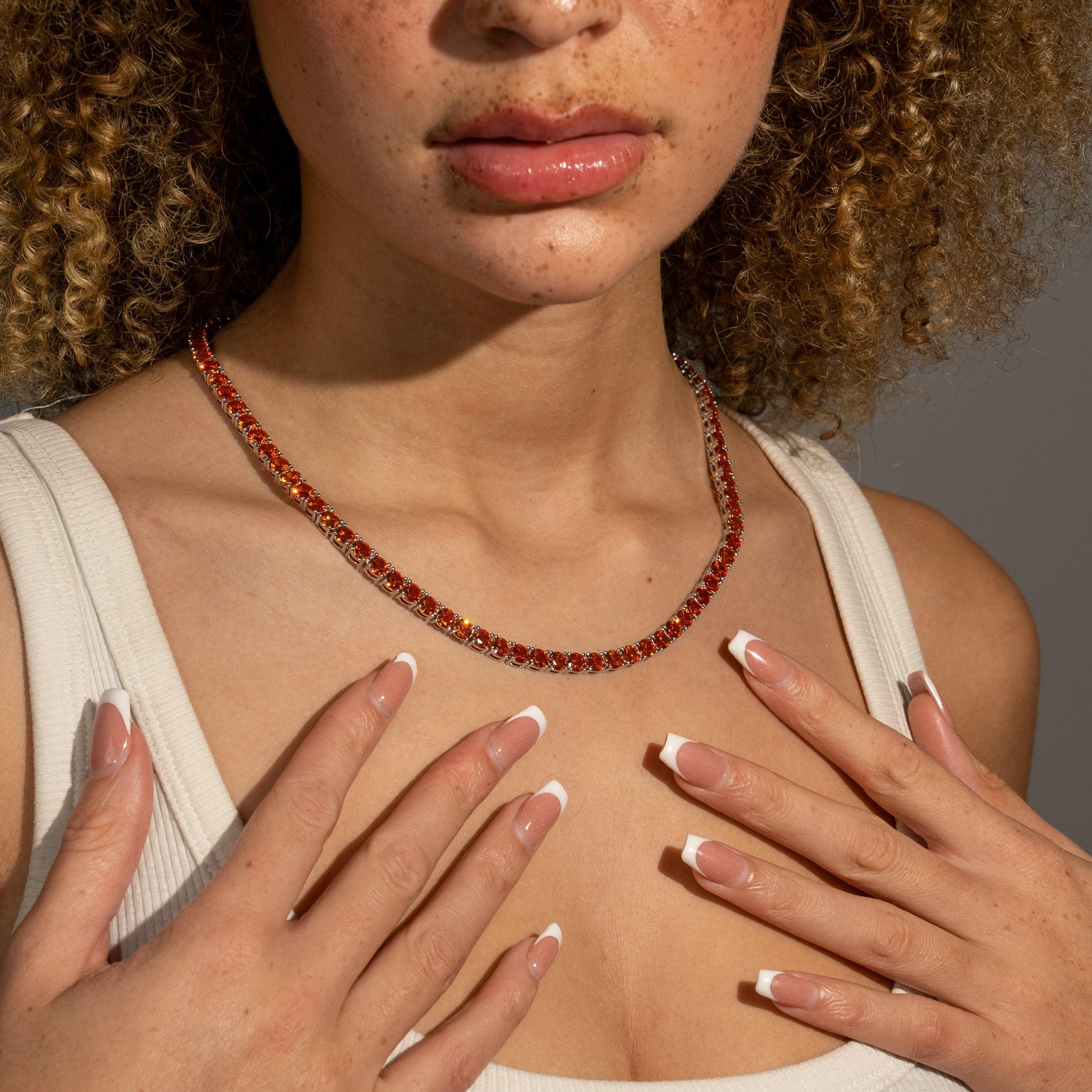 5mm Tennis Chain - Red Ruby - Image 2