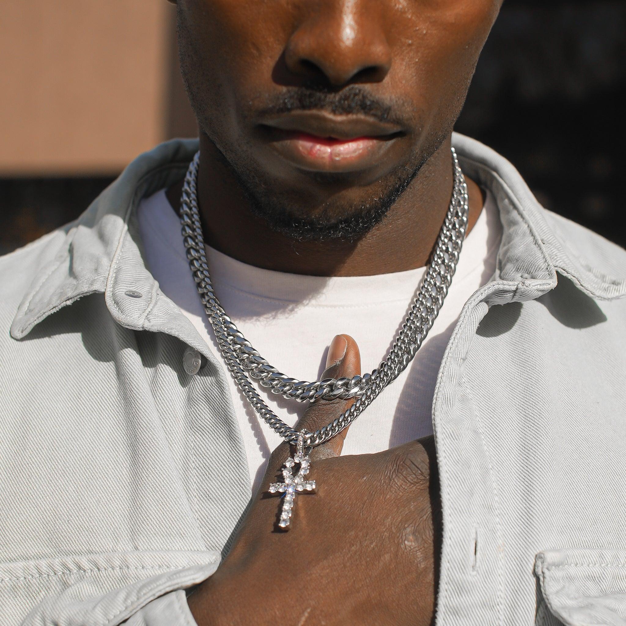 6mm Cuban Chain - White Gold - Image 3