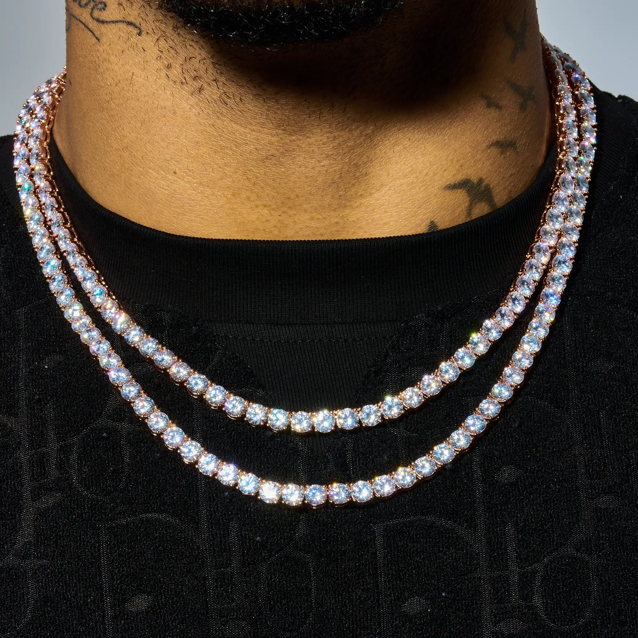 6mm Tennis Chain - Rose Gold - Image 3