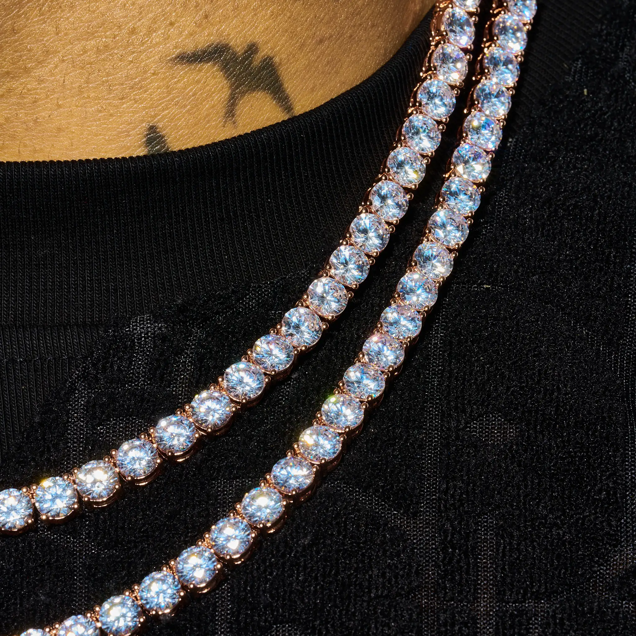6mm Tennis Chain - Rose Gold - Image 4