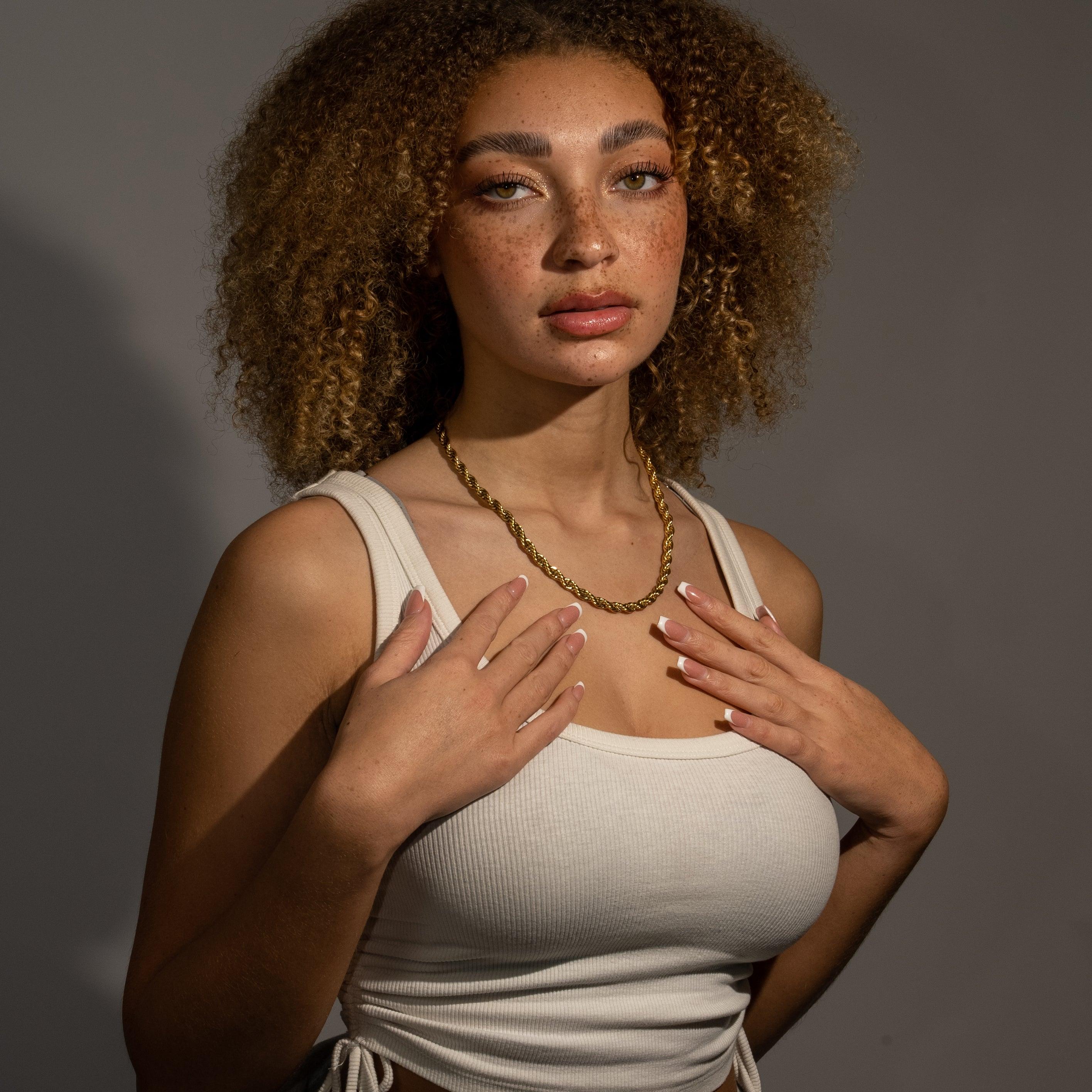 6mm Rope Chain - Gold - Image 3