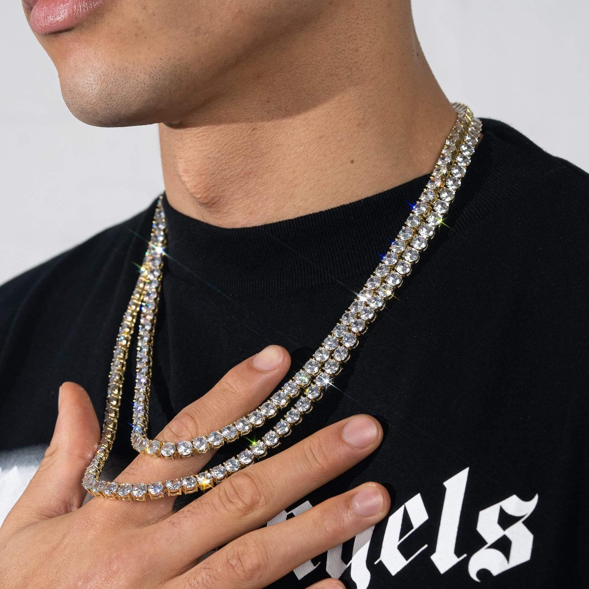 6mm Tennis Chain - Gold - Image 10