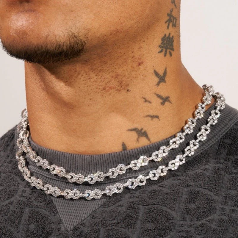 8mm ICED INFINITY CHAIN - WHITE GOLD - Image 6
