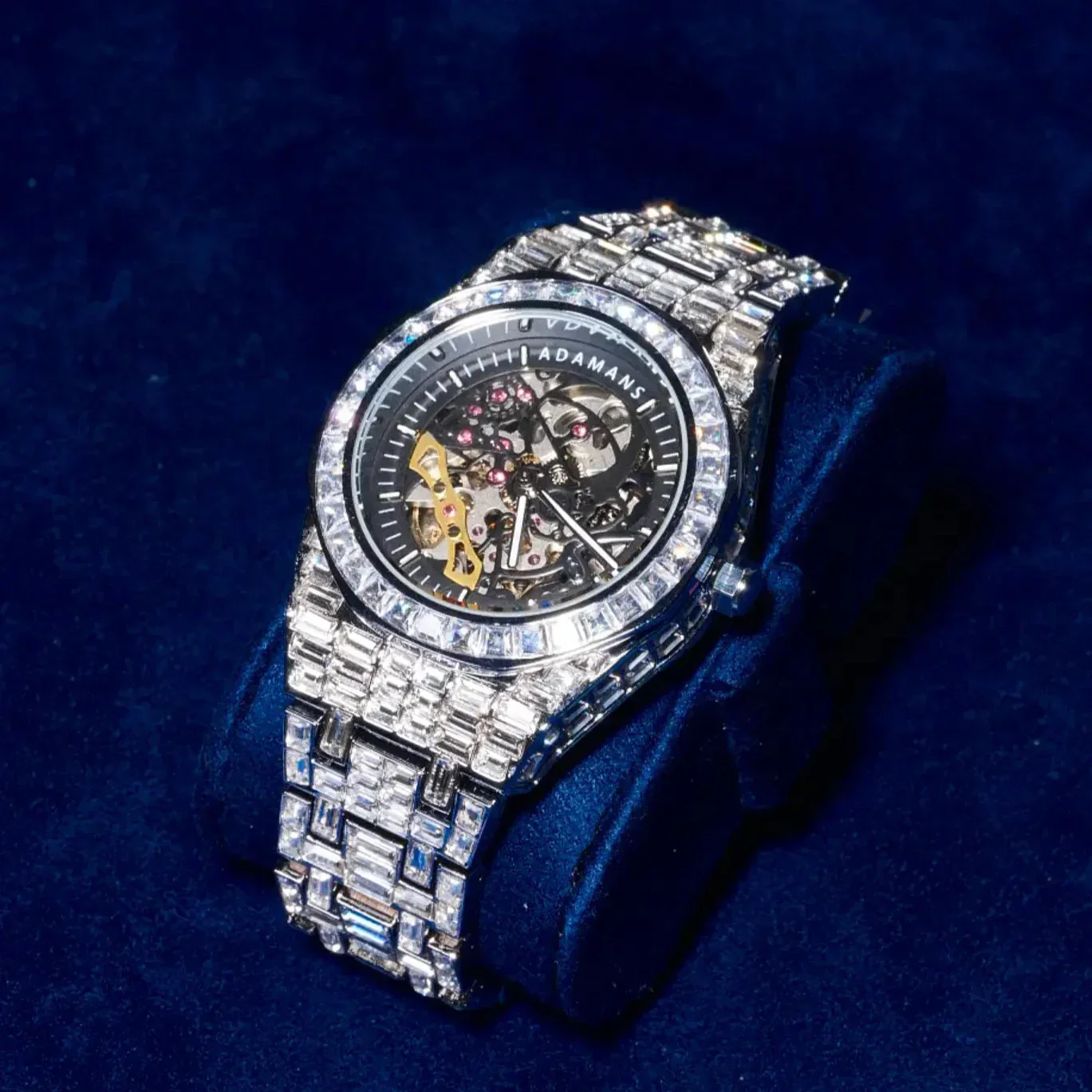 Adamans Baguette Watch - Silver