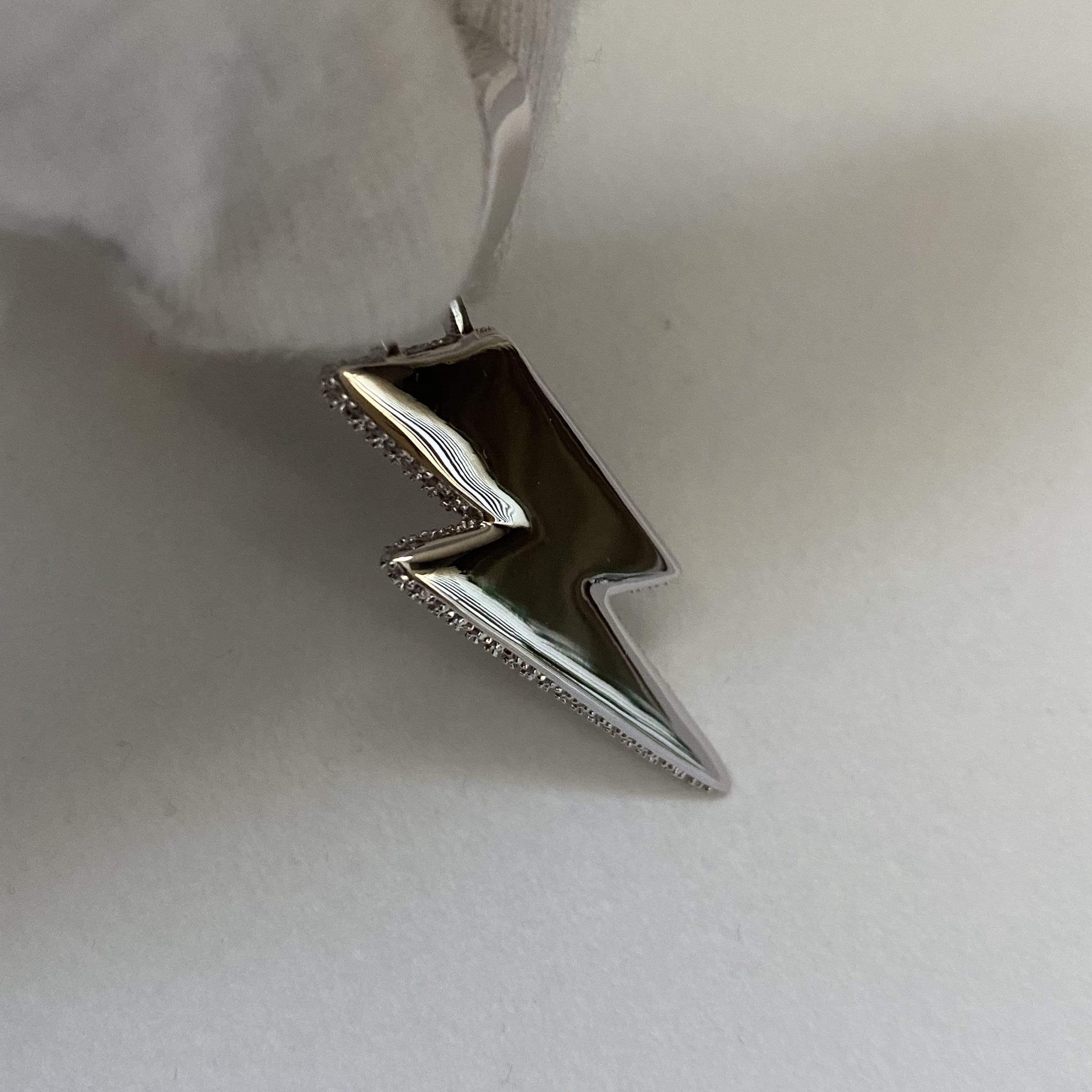 Lightning Pendant - Two Tone - Image 4