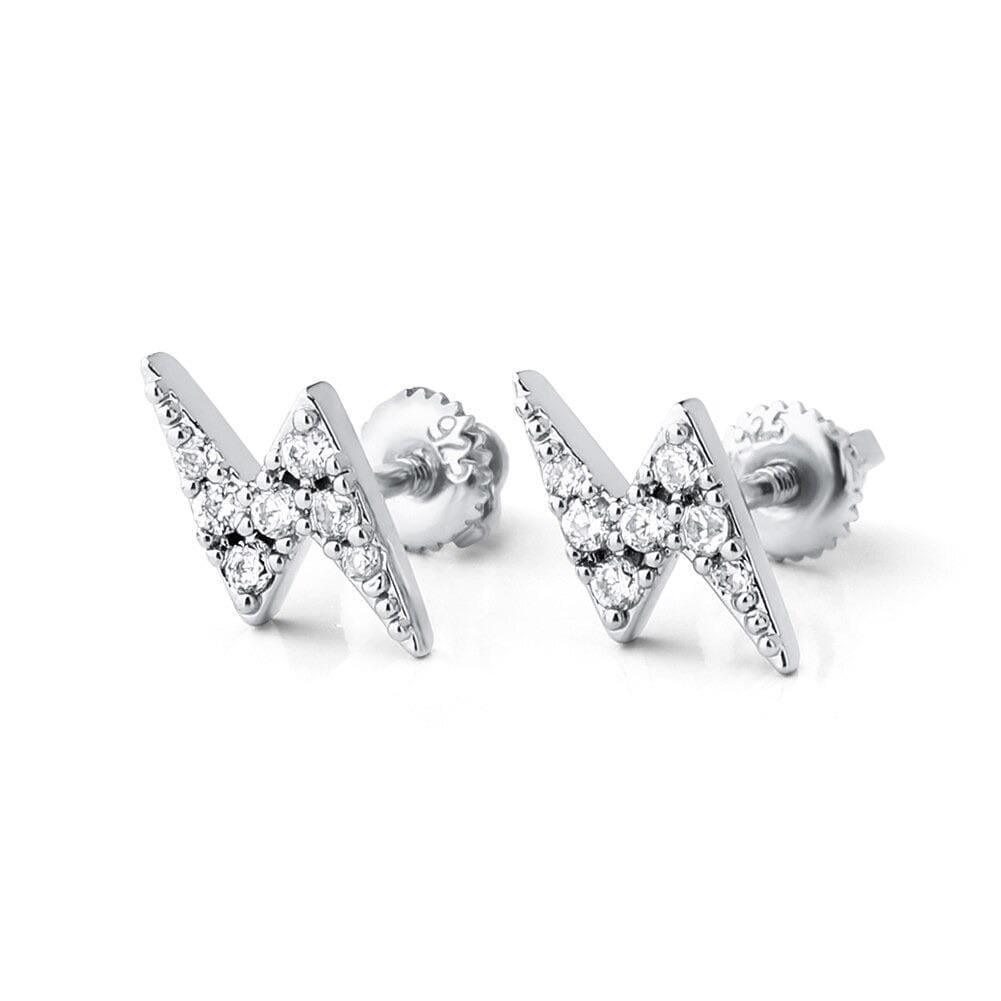 Lightning Earrings - 925 Silver - Image 3