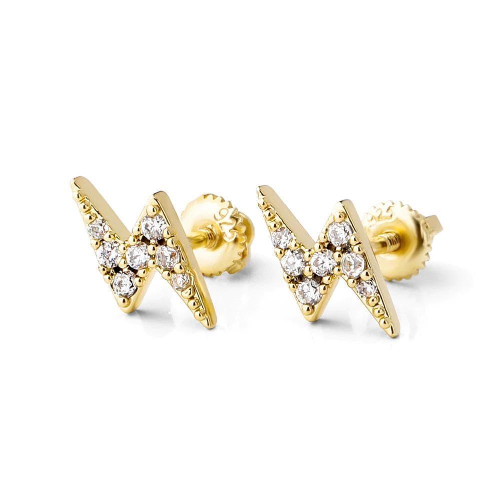 Lightning Earrings - Vermeil - Image 2