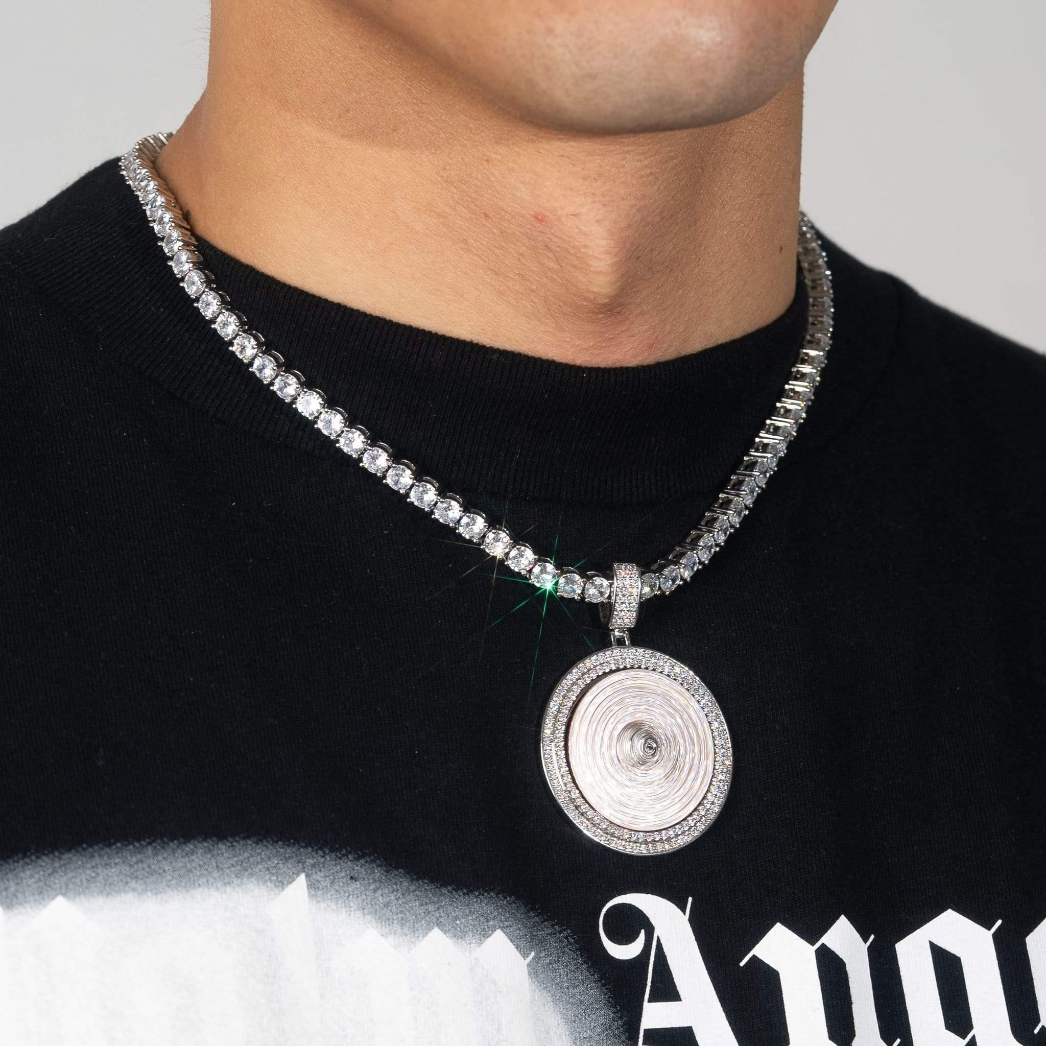 Money Bag Spinning Pendant - Two Tone - Image 4
