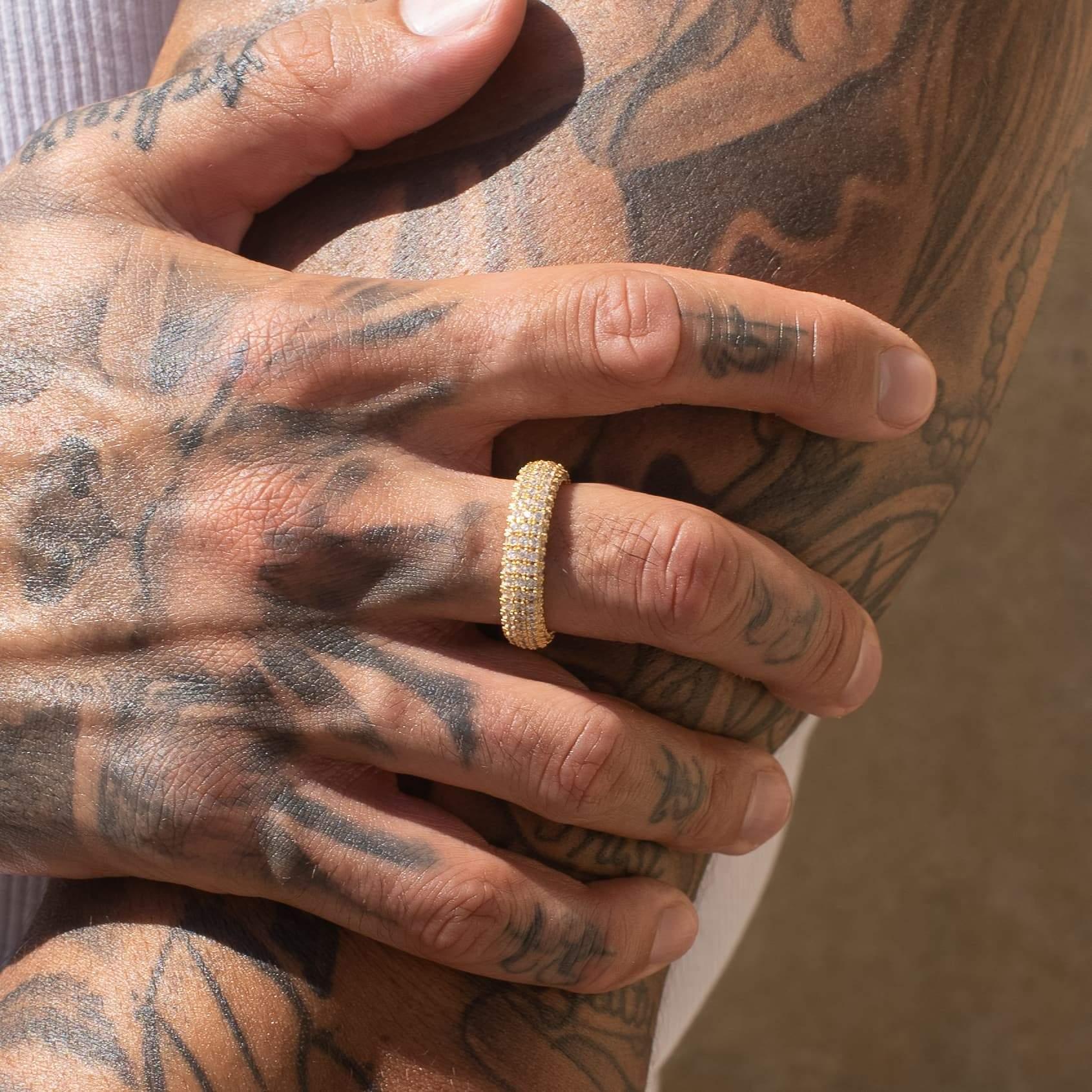 Paved Prong Infinity Ring - 14k Vermeil - Image 2