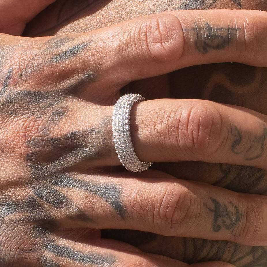 Paved Prong Infinity Ring - 925 Silver - Image 4