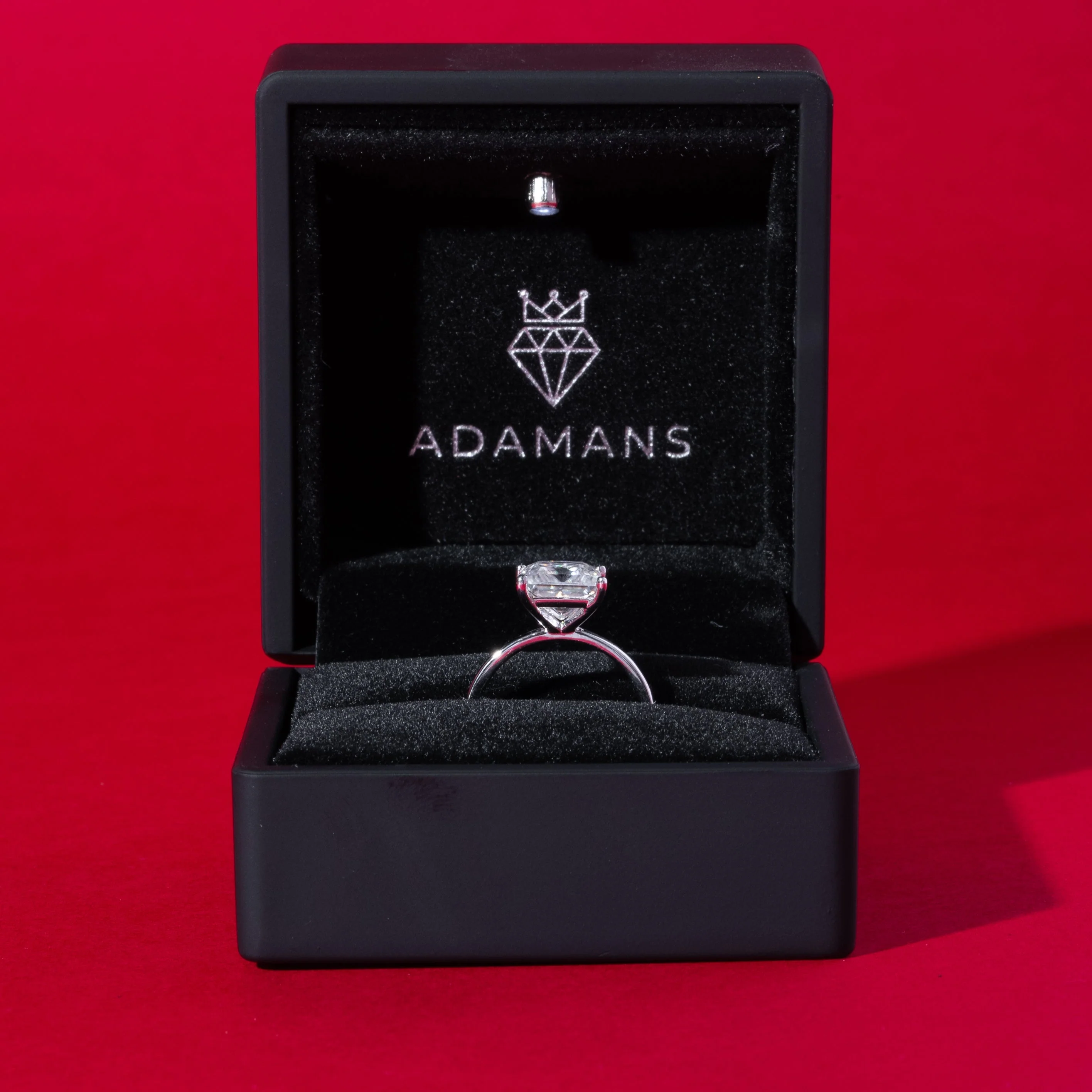 Princess Cut Solitare Moissanite Engagement Ring - Image 6