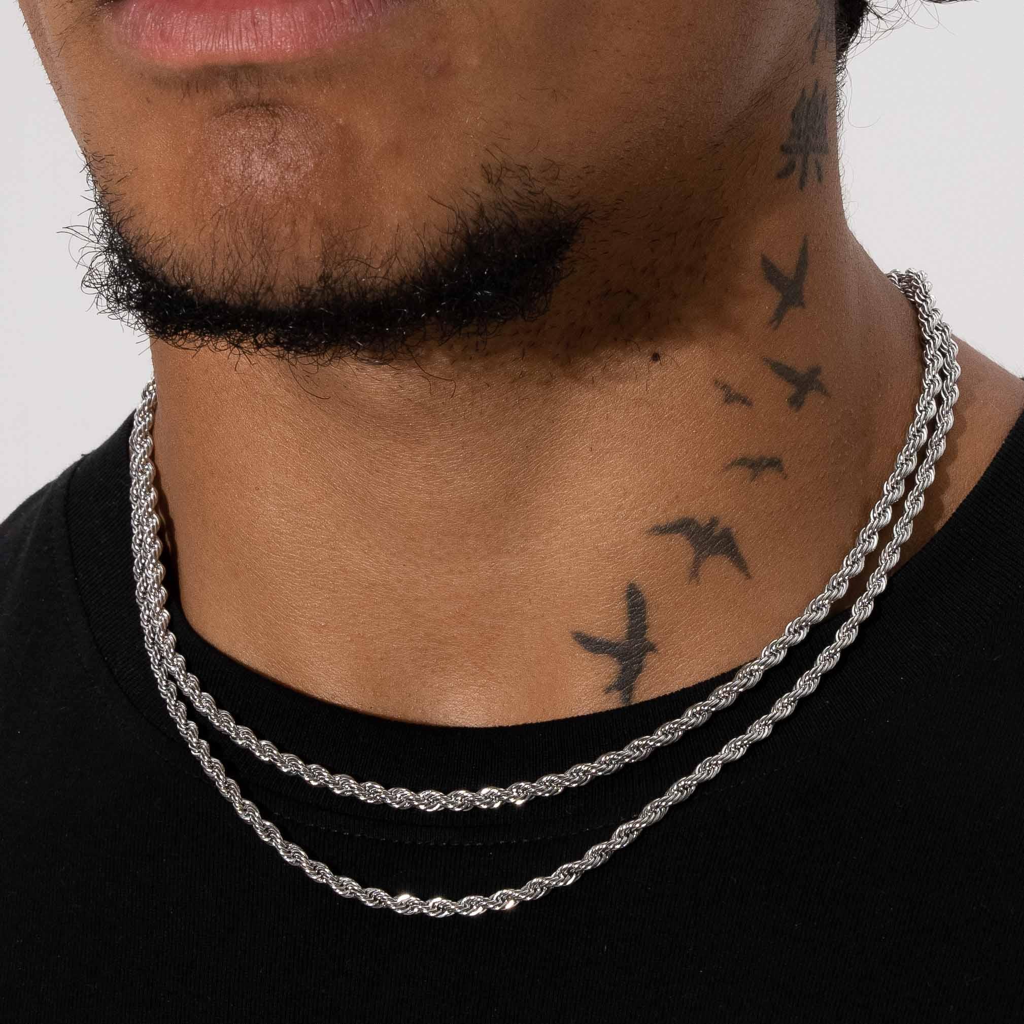 4mm Rope Chain - White Gold - Image 6