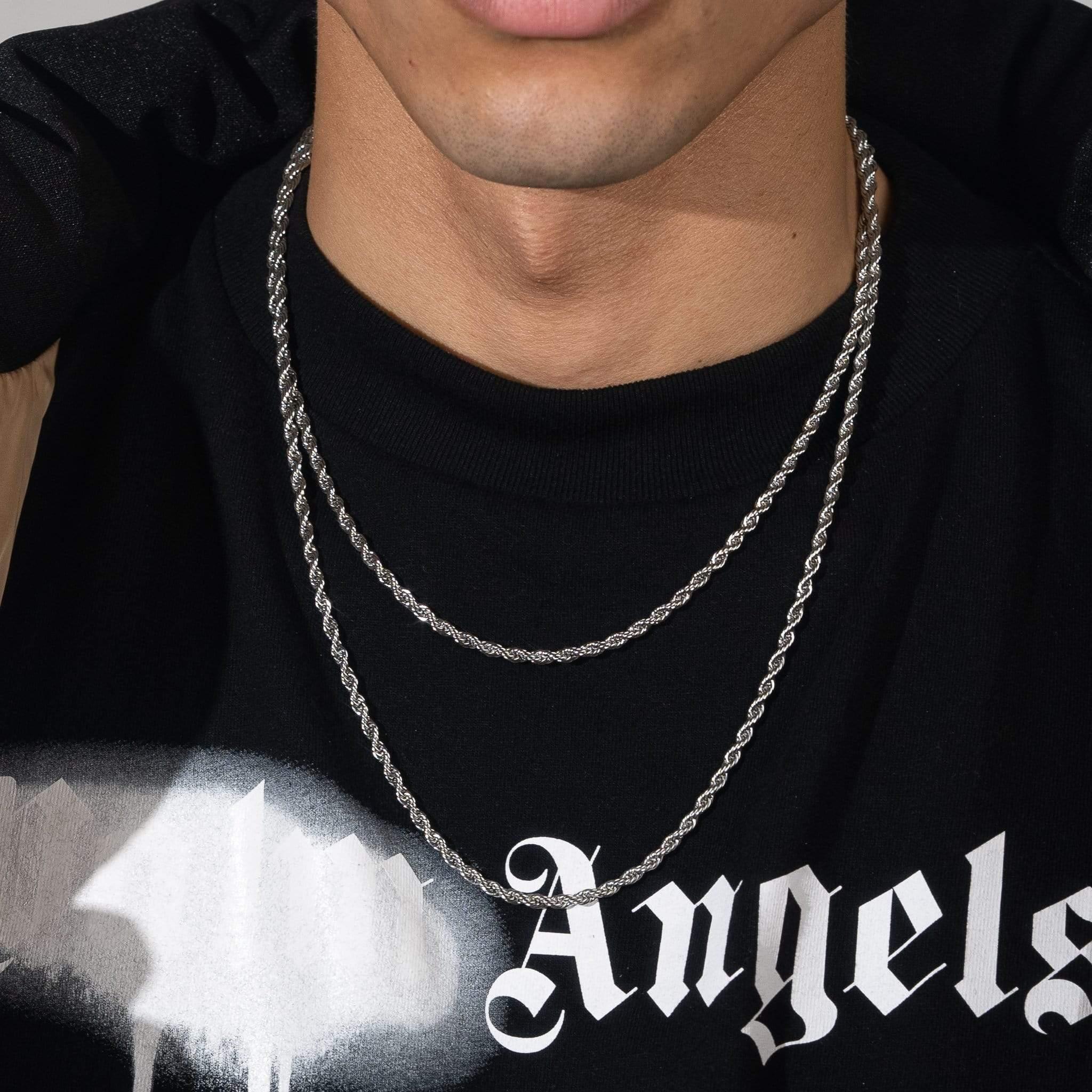 4mm Rope Chain - White Gold - Image 9
